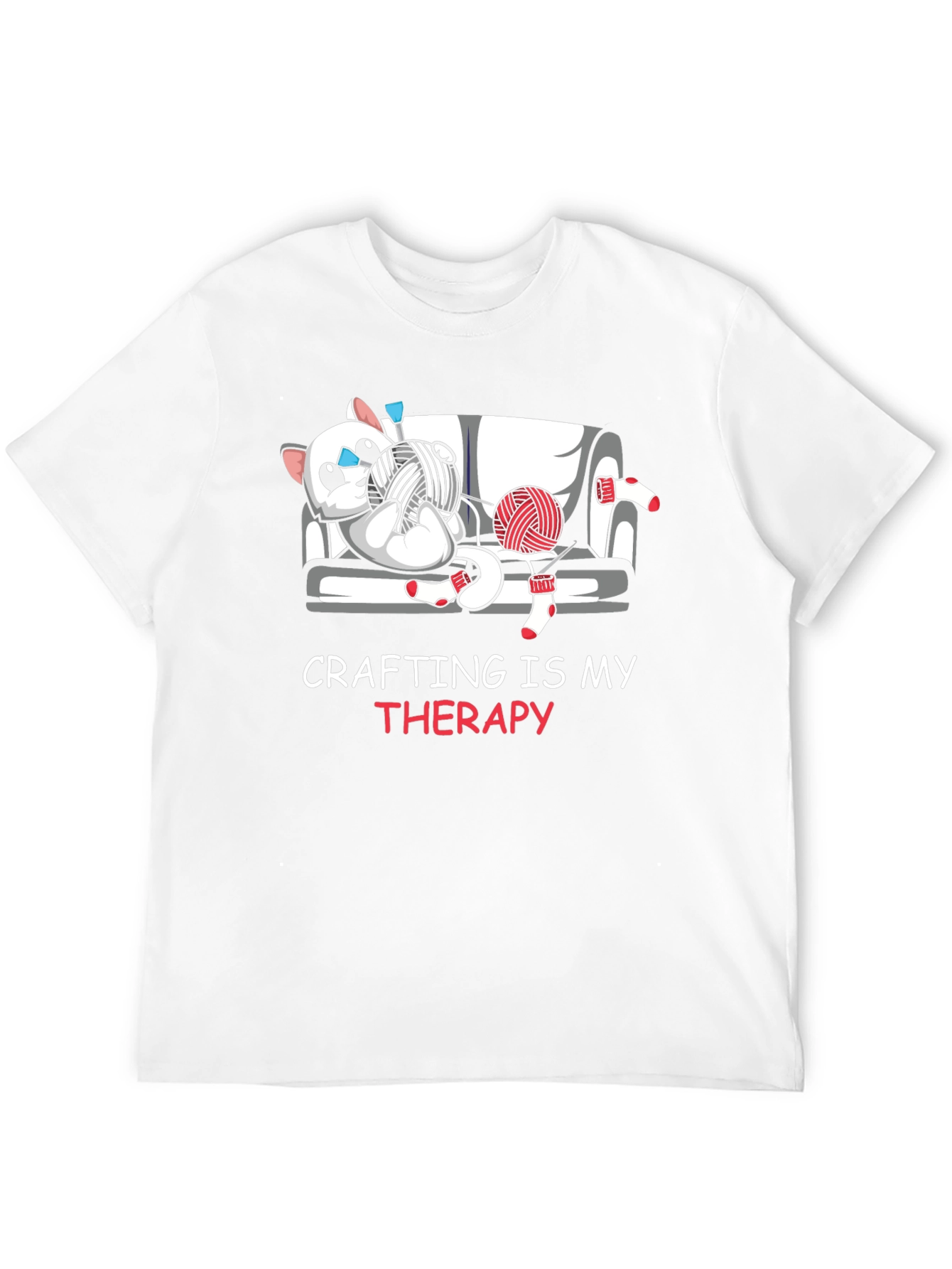 Crafting Is My Therapy Graphic T-Shirt