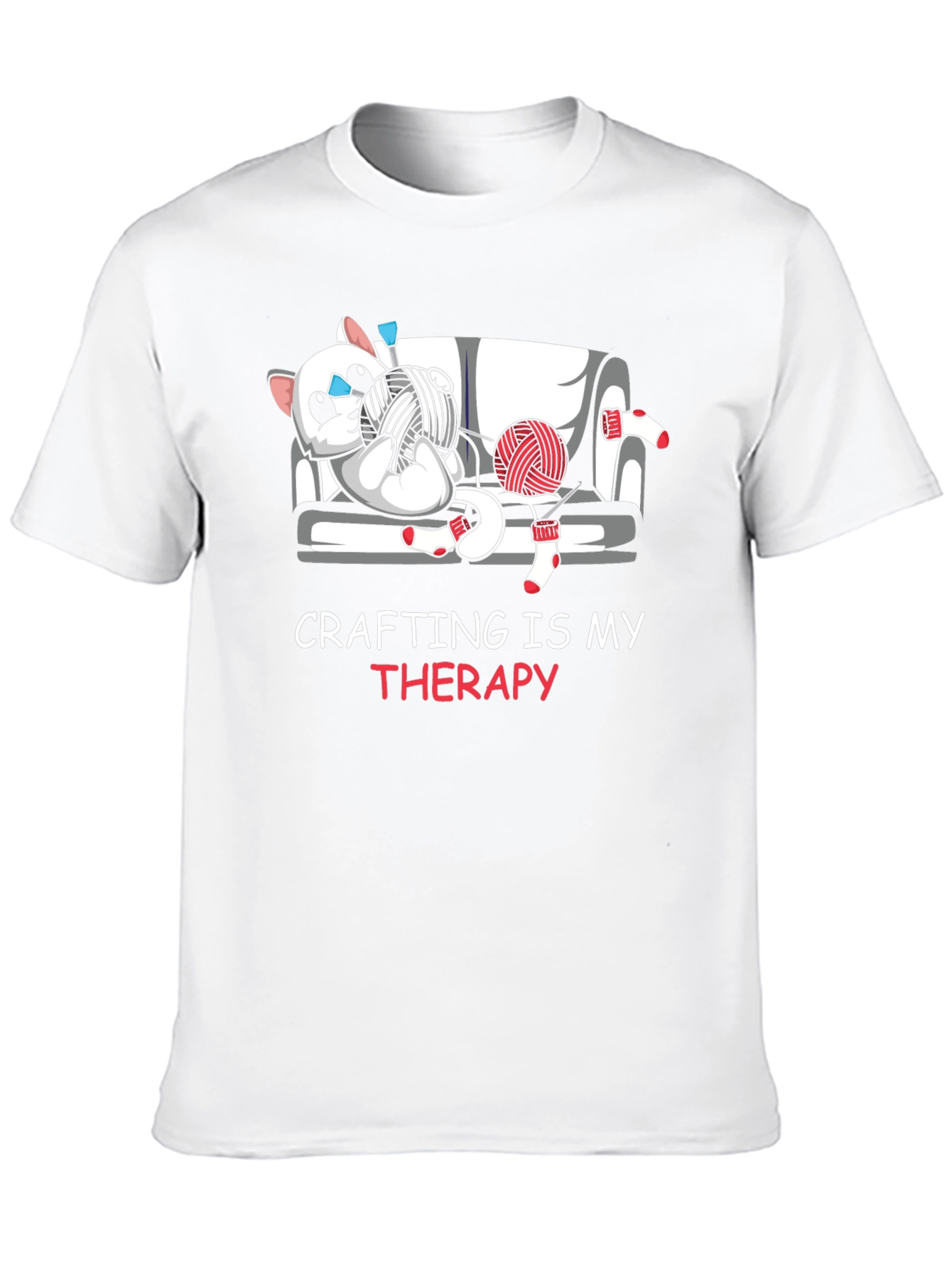 Crafting Is My Therapy Graphic T-Shirt