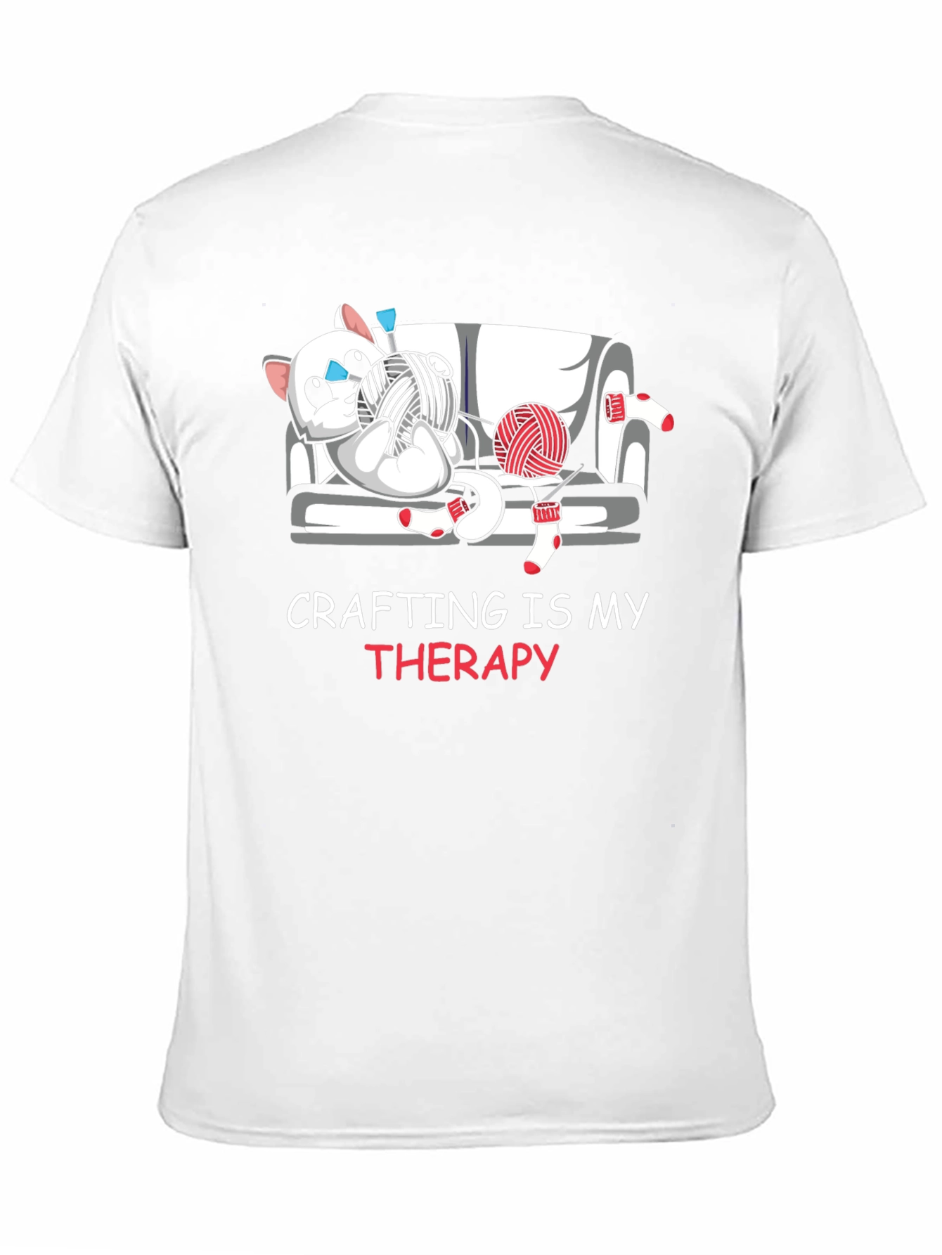 Crafting Is My Therapy Graphic T-Shirt