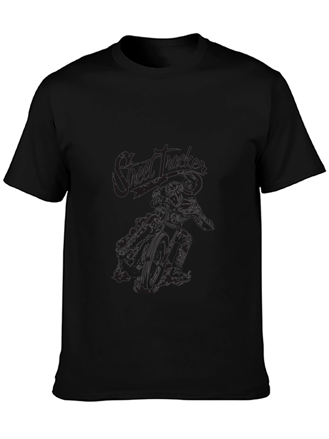 Street Tracker Graphic Tee - Mens Black T-Shirt