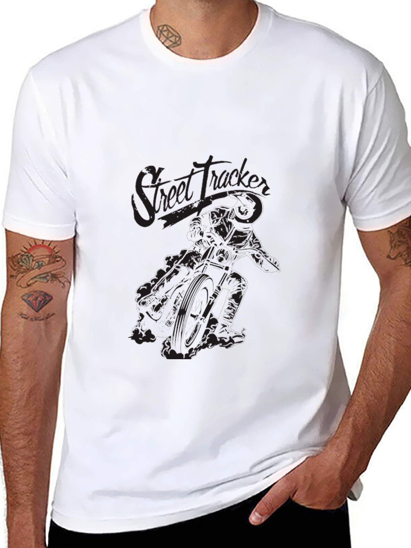 Street Tracker Graphic Tee - Mens Black T-Shirt