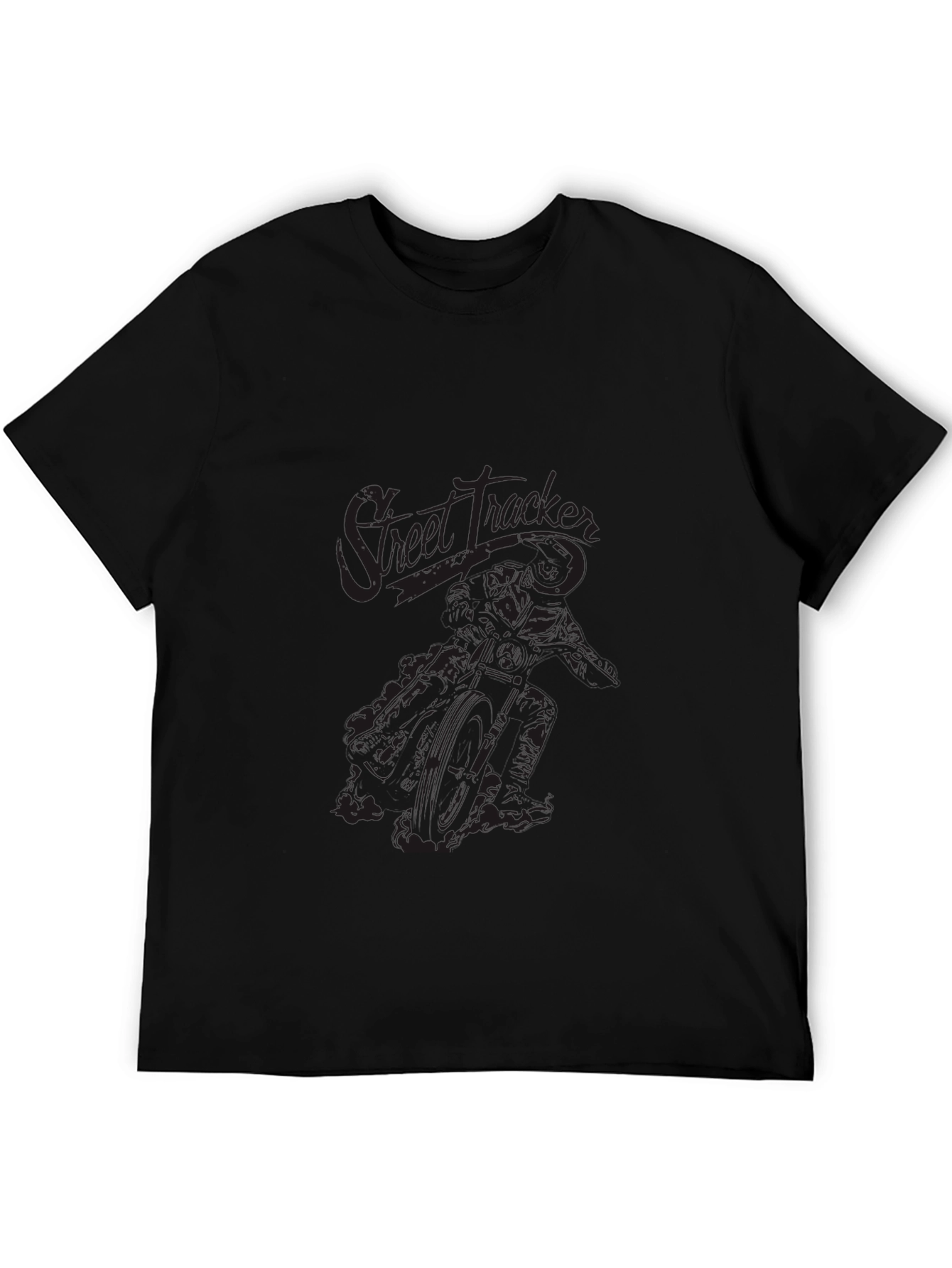 Street Tracker Graphic Tee - Mens Black T-Shirt