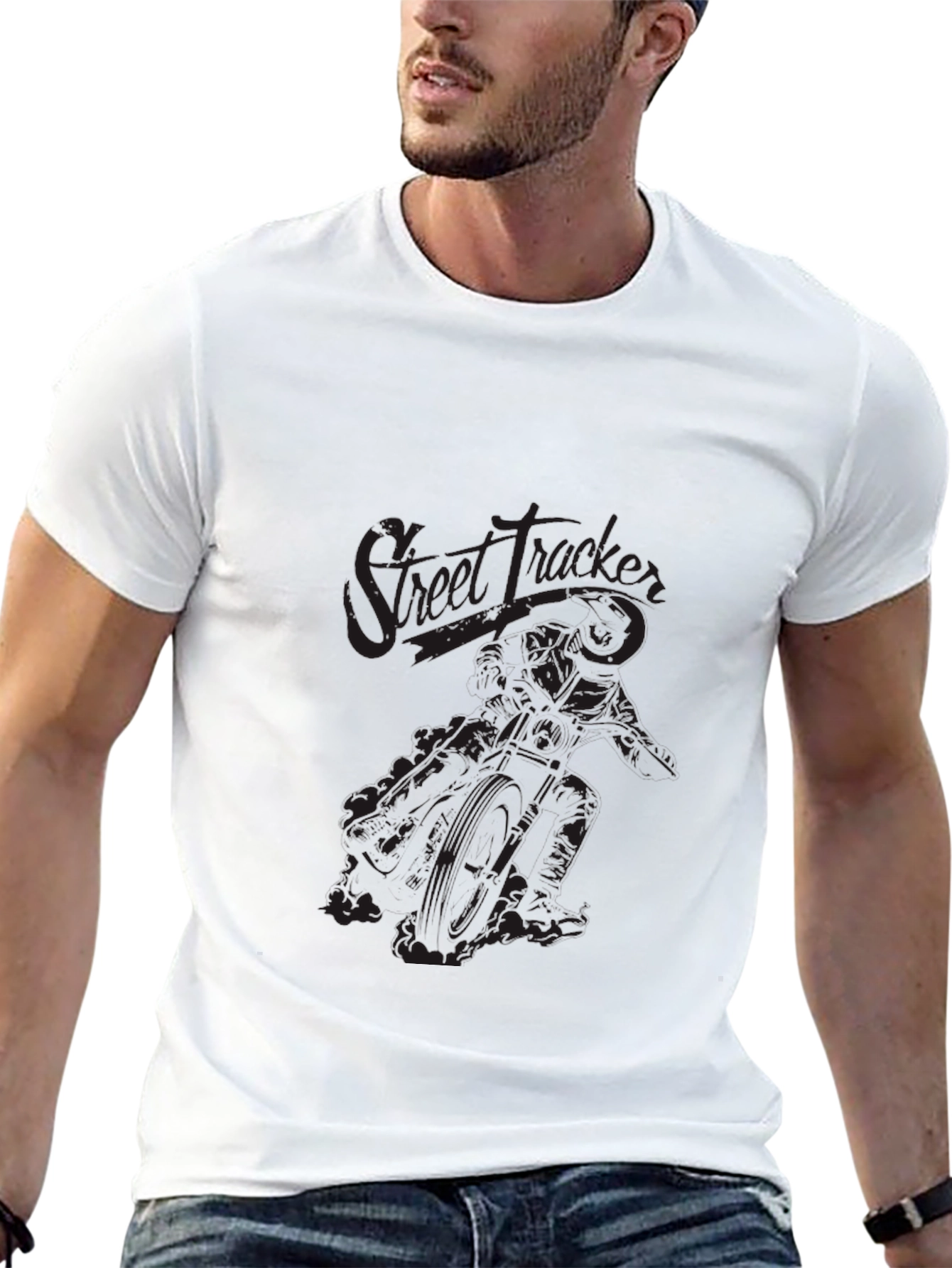 Street Tracker Graphic Tee - Mens Black T-Shirt