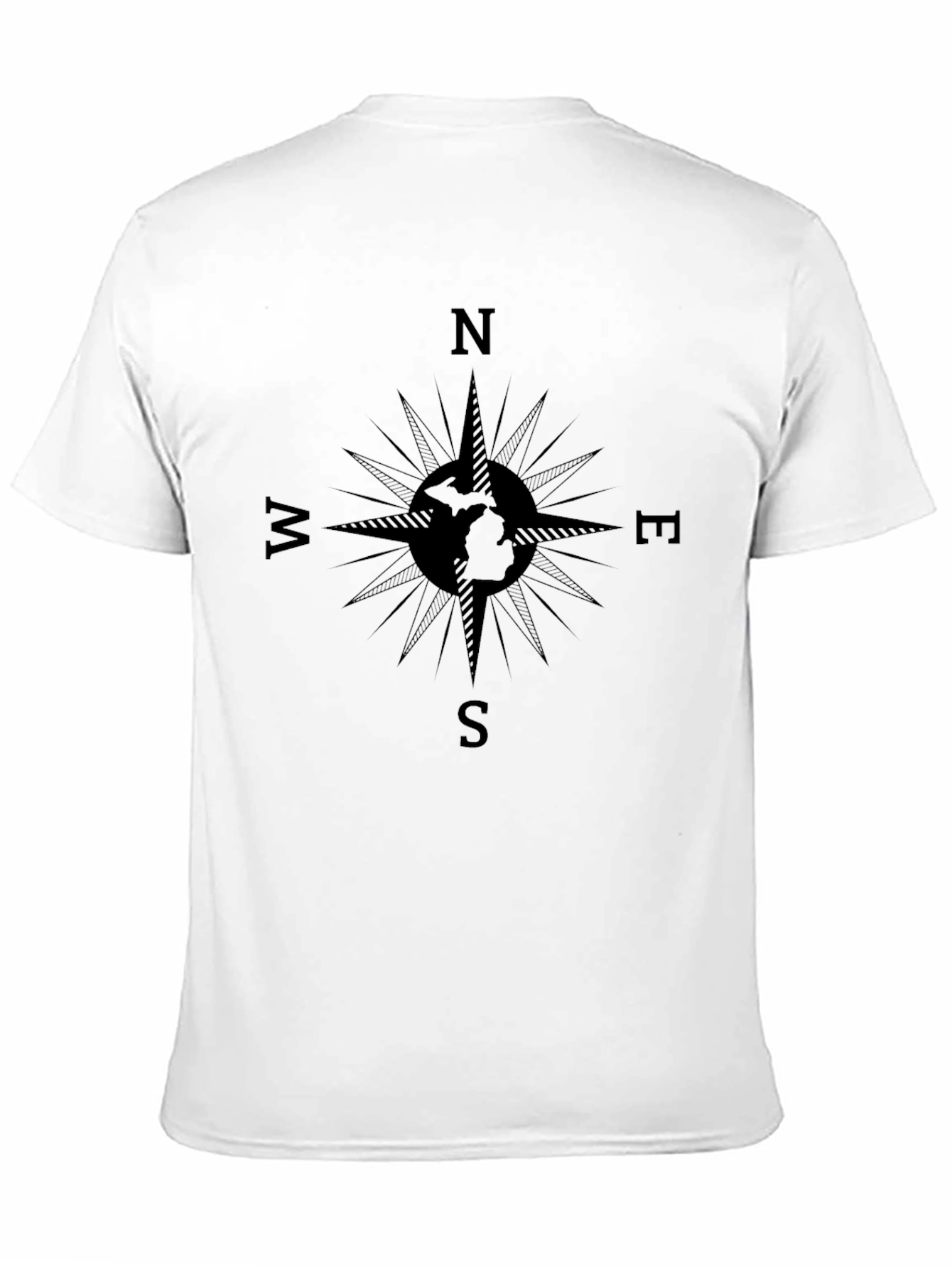 Compass Graphic T-Shirt - Black