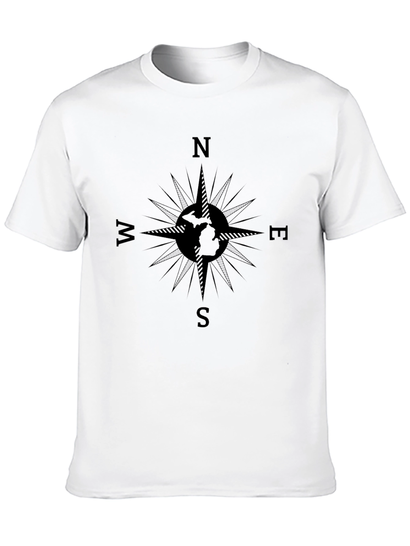Compass Graphic T-Shirt - Black