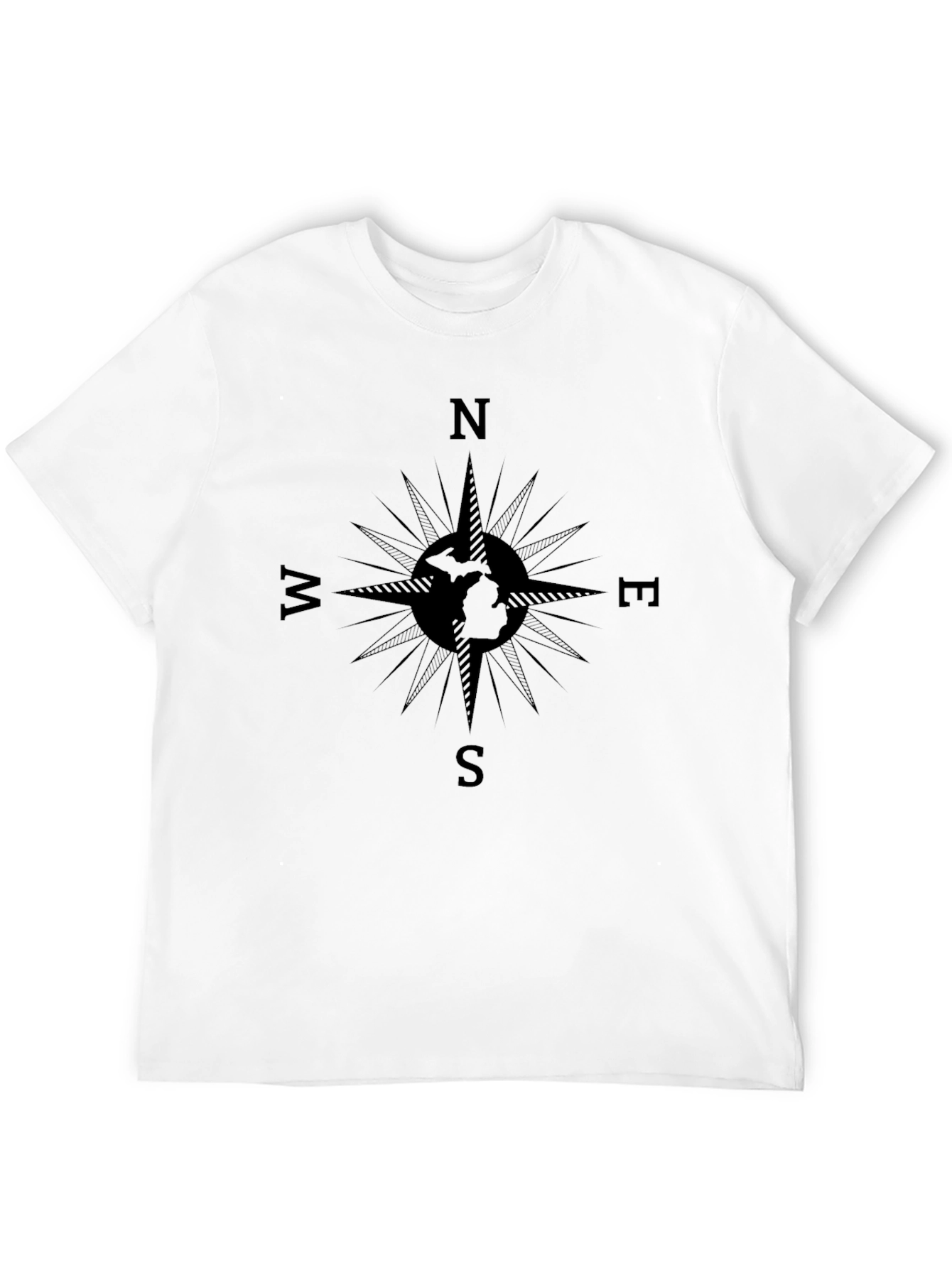 Compass Graphic T-Shirt - Black