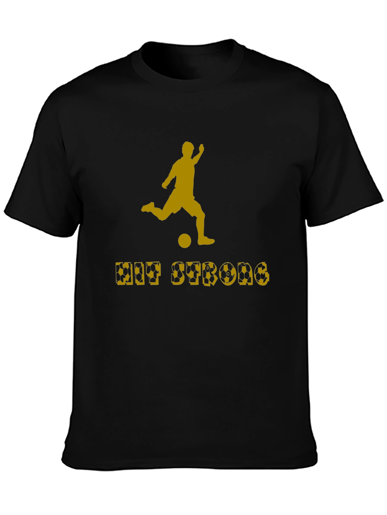 Hit Strong Soccer T-Shirt - Stylish Athlete Tee