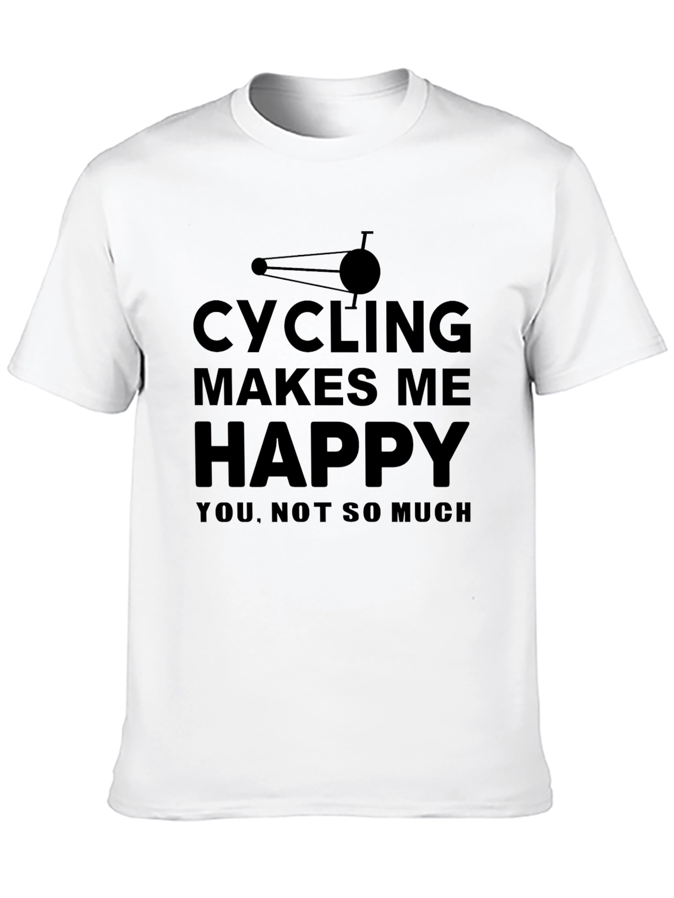 Cycling Makes Me Happy Graphic T-Shirt