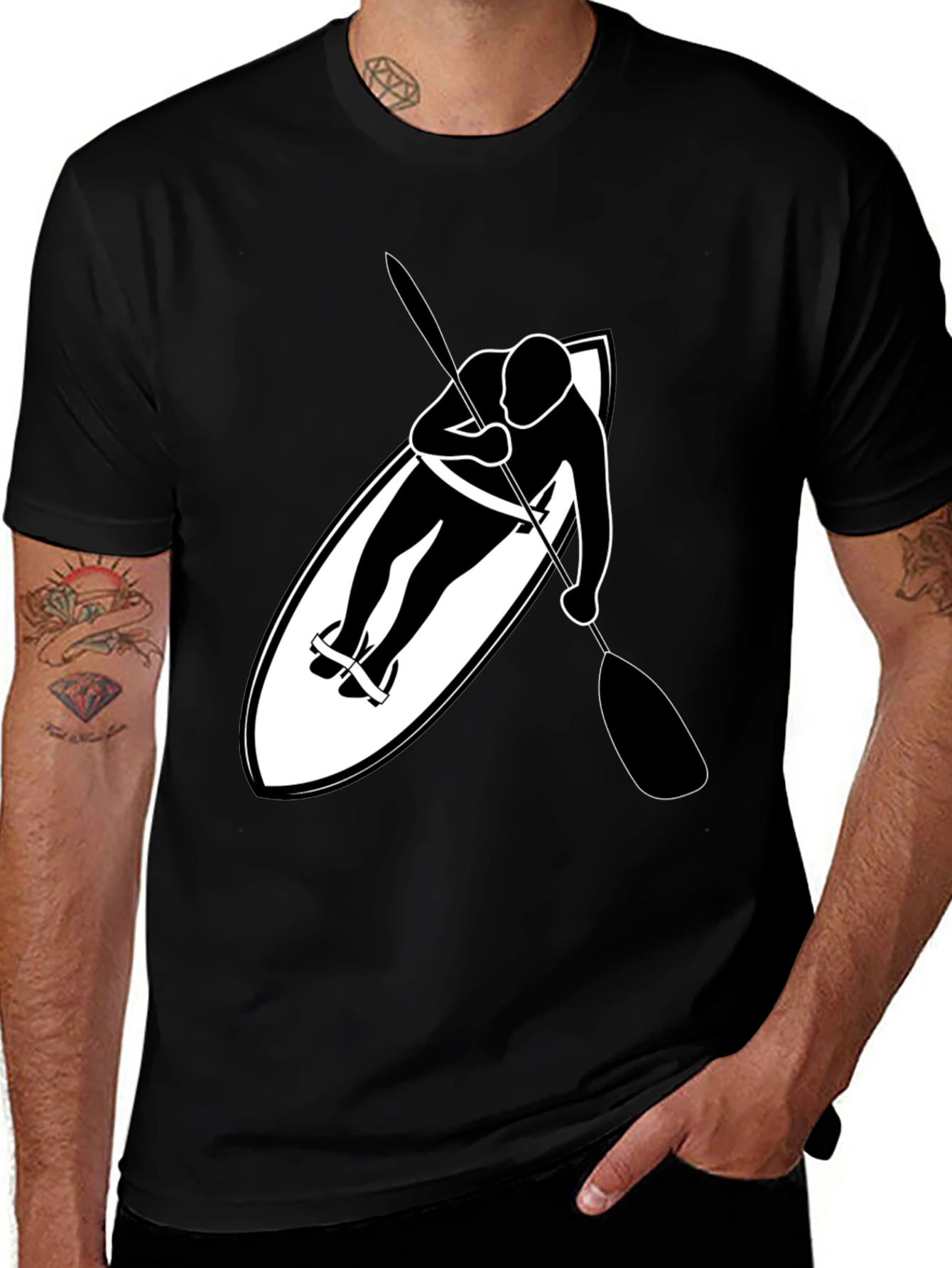 Cool Paddle Boarding Graphic T-Shirt