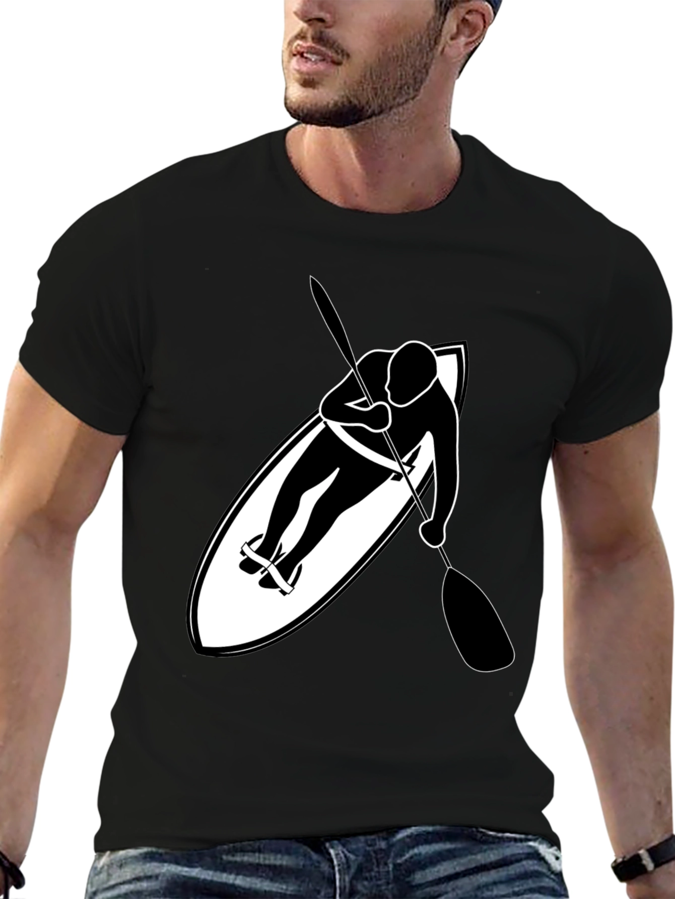 Cool Paddle Boarding Graphic T-Shirt