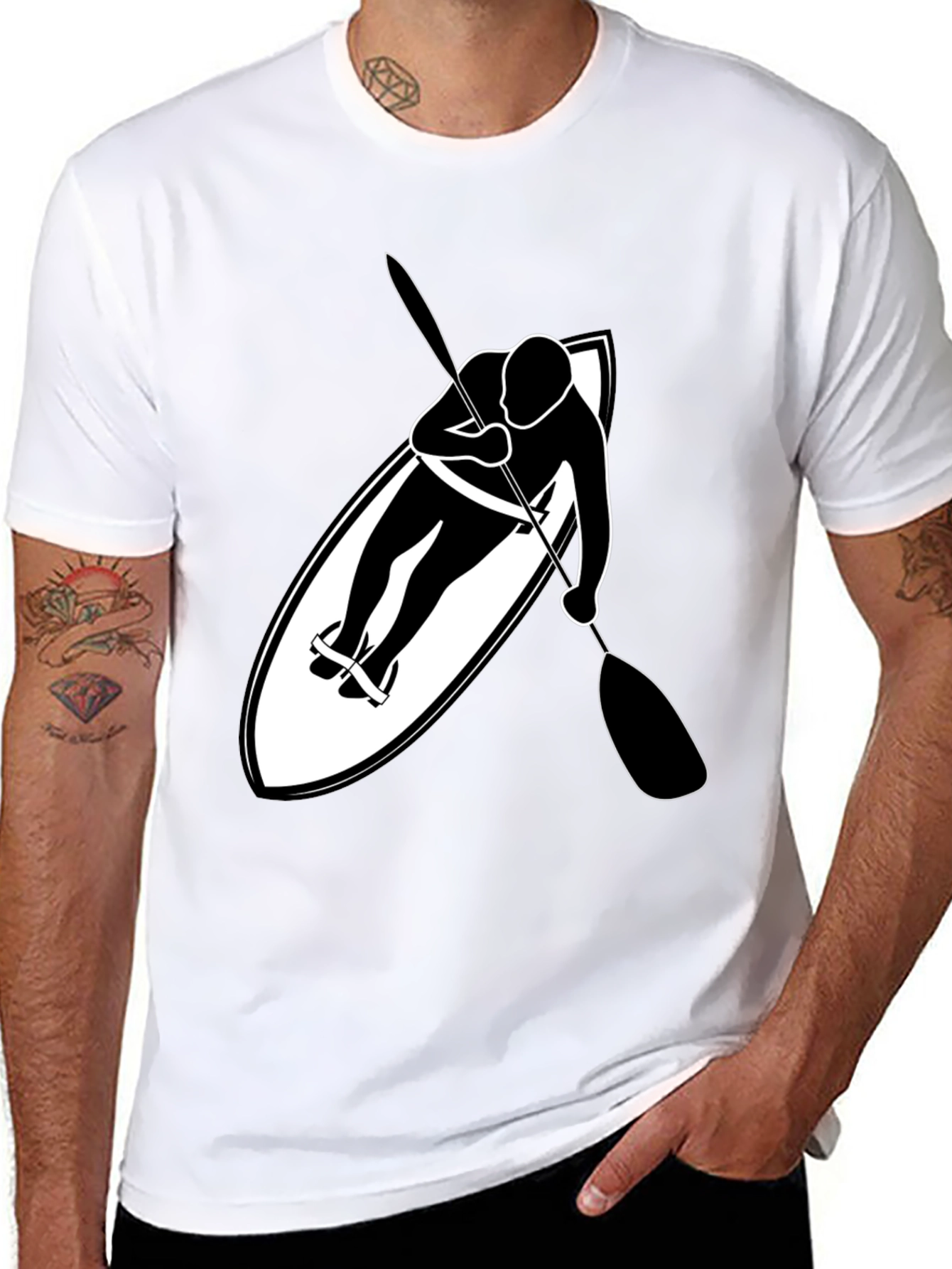 Cool Paddle Boarding Graphic T-Shirt