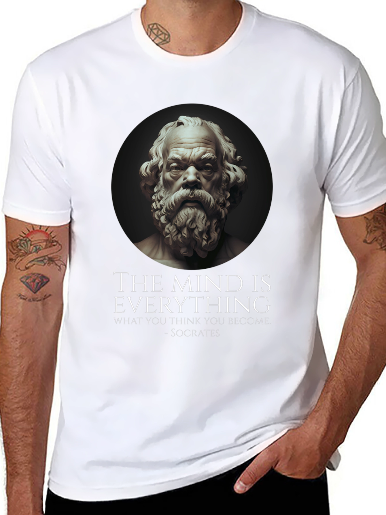 Socrates Quote T-Shirt - The Mind is Everything