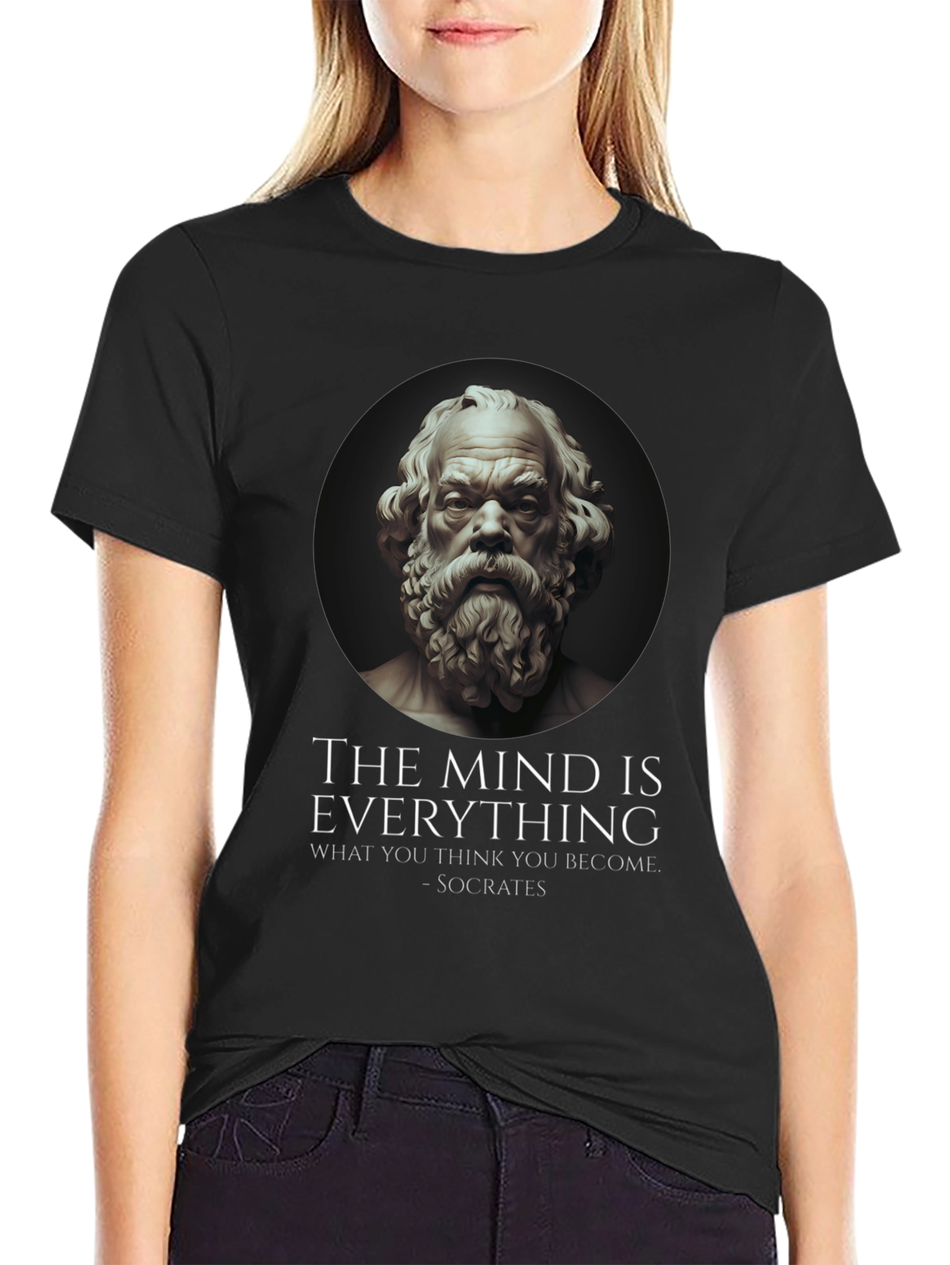Socrates Quote T-Shirt - The Mind is Everything