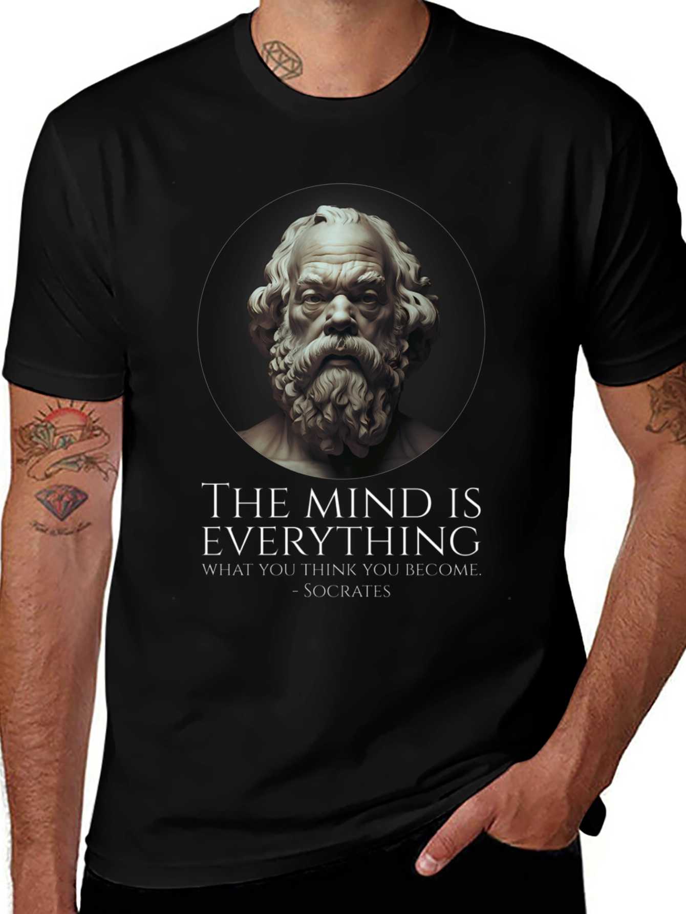 Socrates Quote T-Shirt - The Mind is Everything