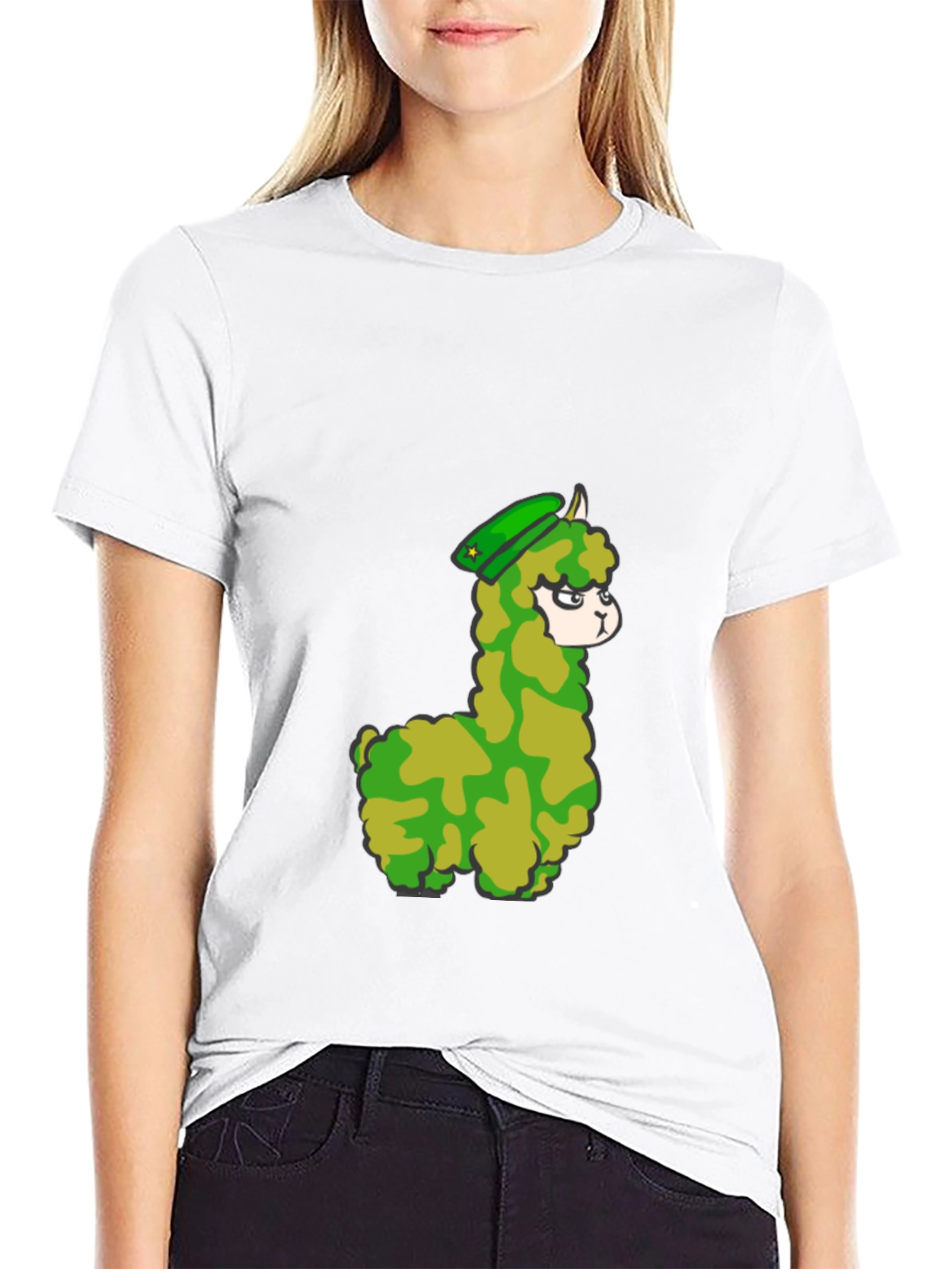 Alpaca Camo T-Shirt - Fun Novelty Tee