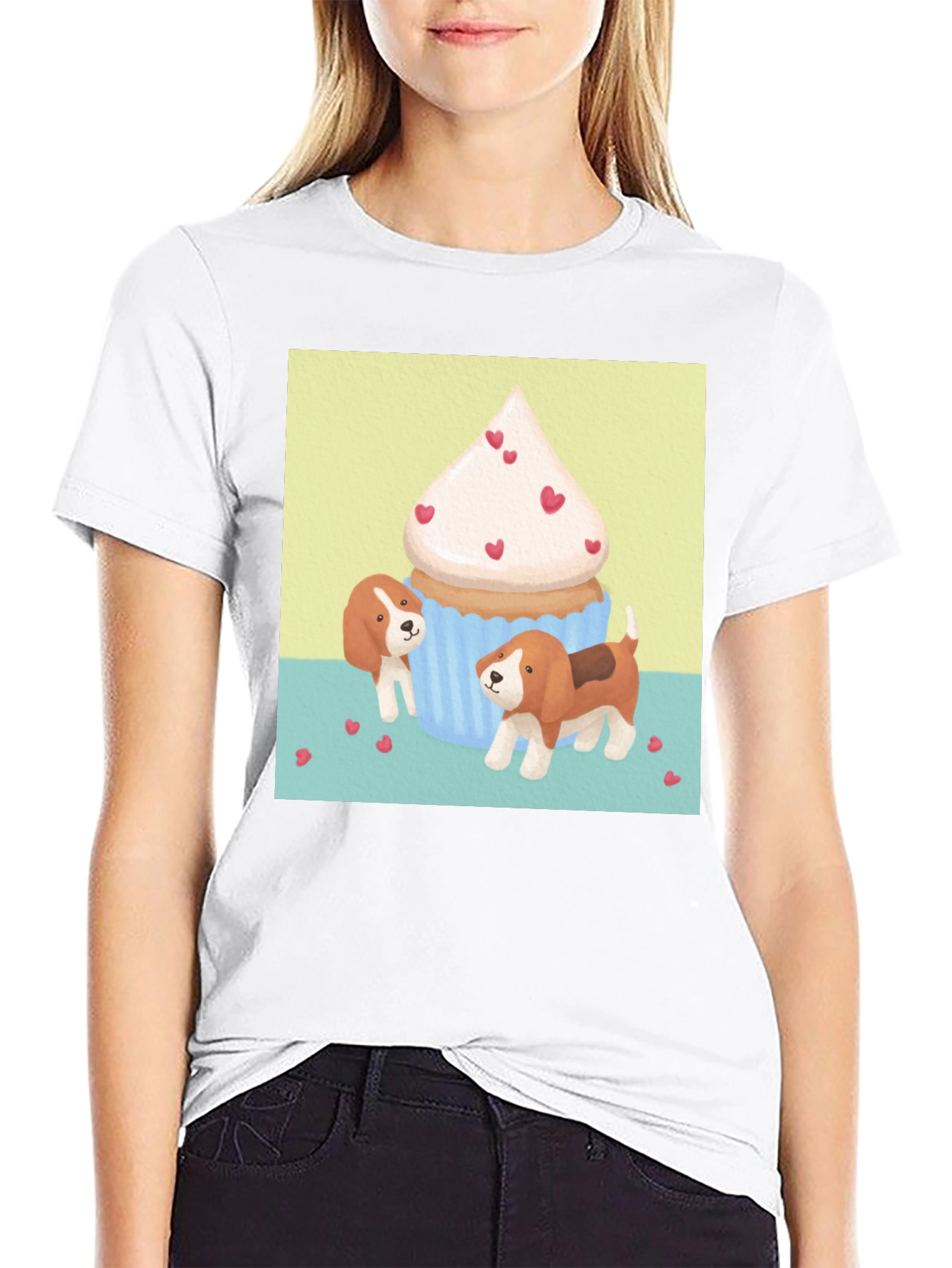 Dog and Cupcake Graphic Tee