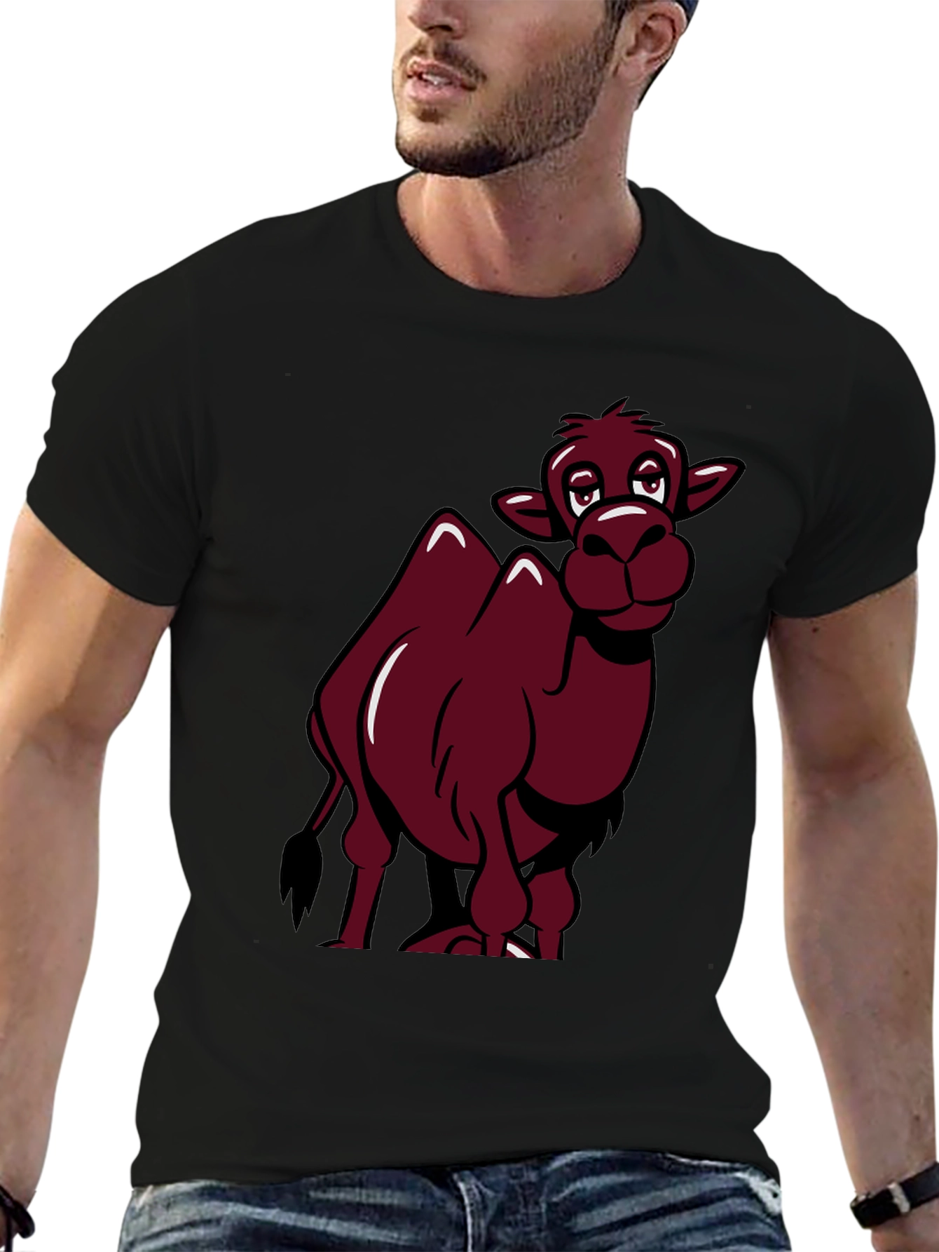 Funny Camel Cartoon Graphic T-Shirt