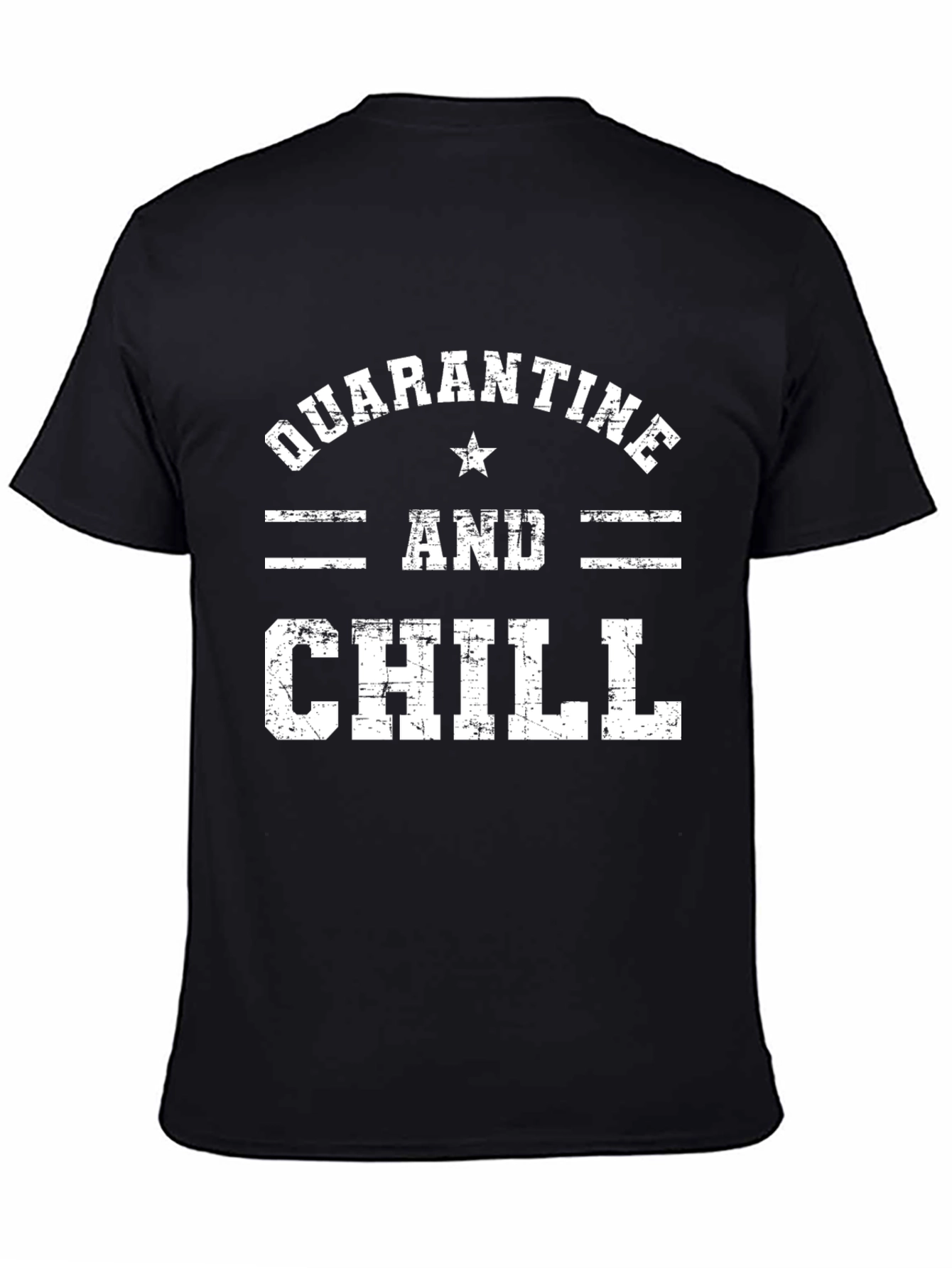 Quarantine and Chill Graphic Tee - Black