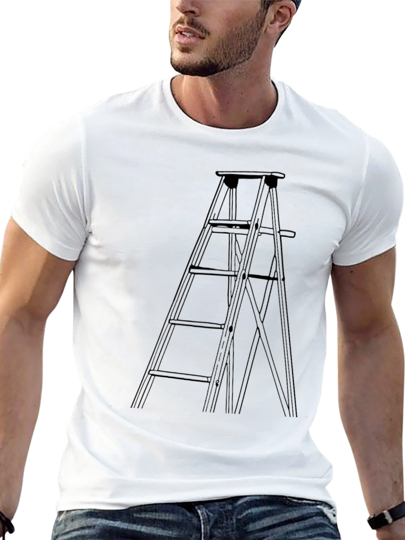 Ladder Graphic Tee - Black