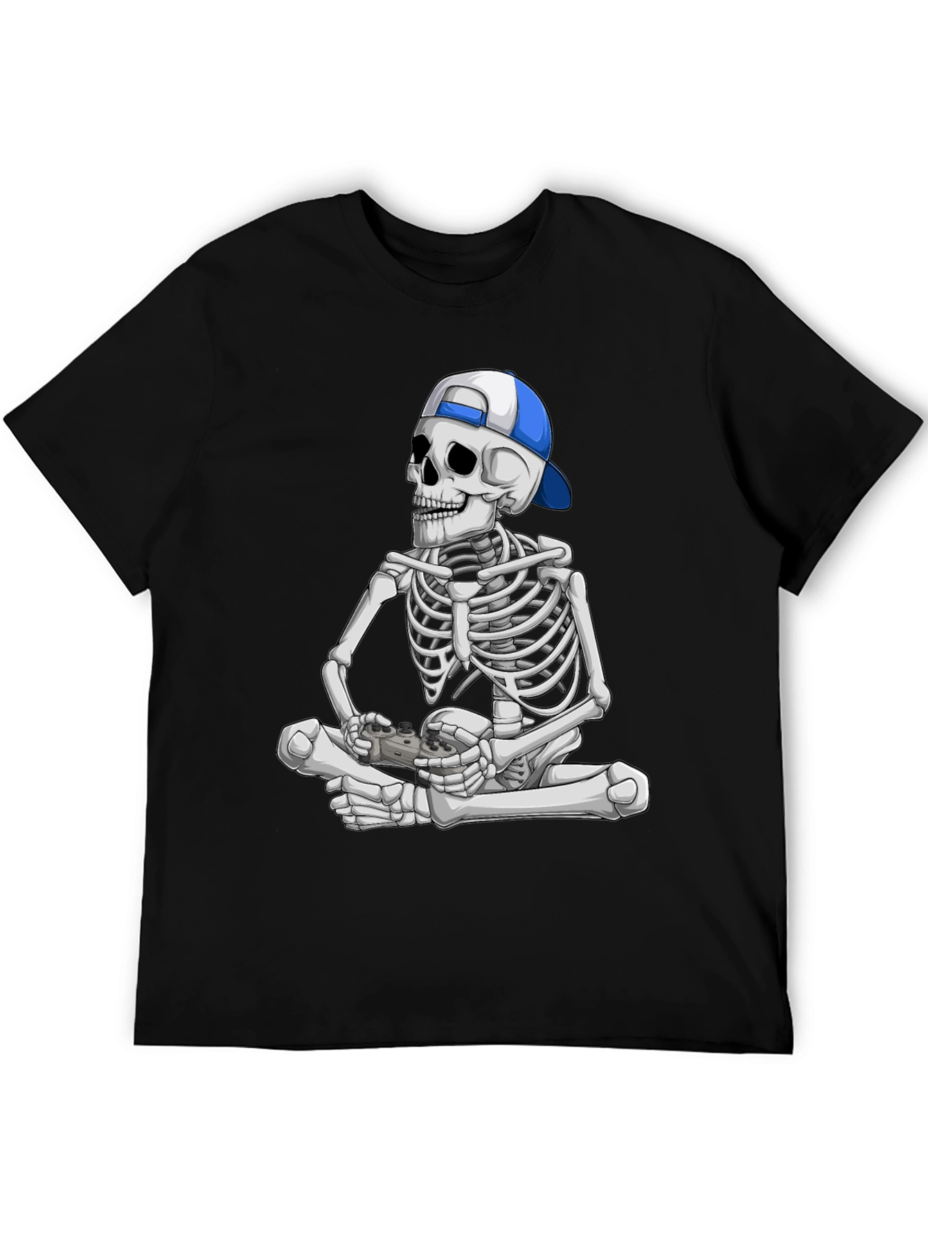 Skeleton Gamer T-Shirt - Cool Graphic Tee