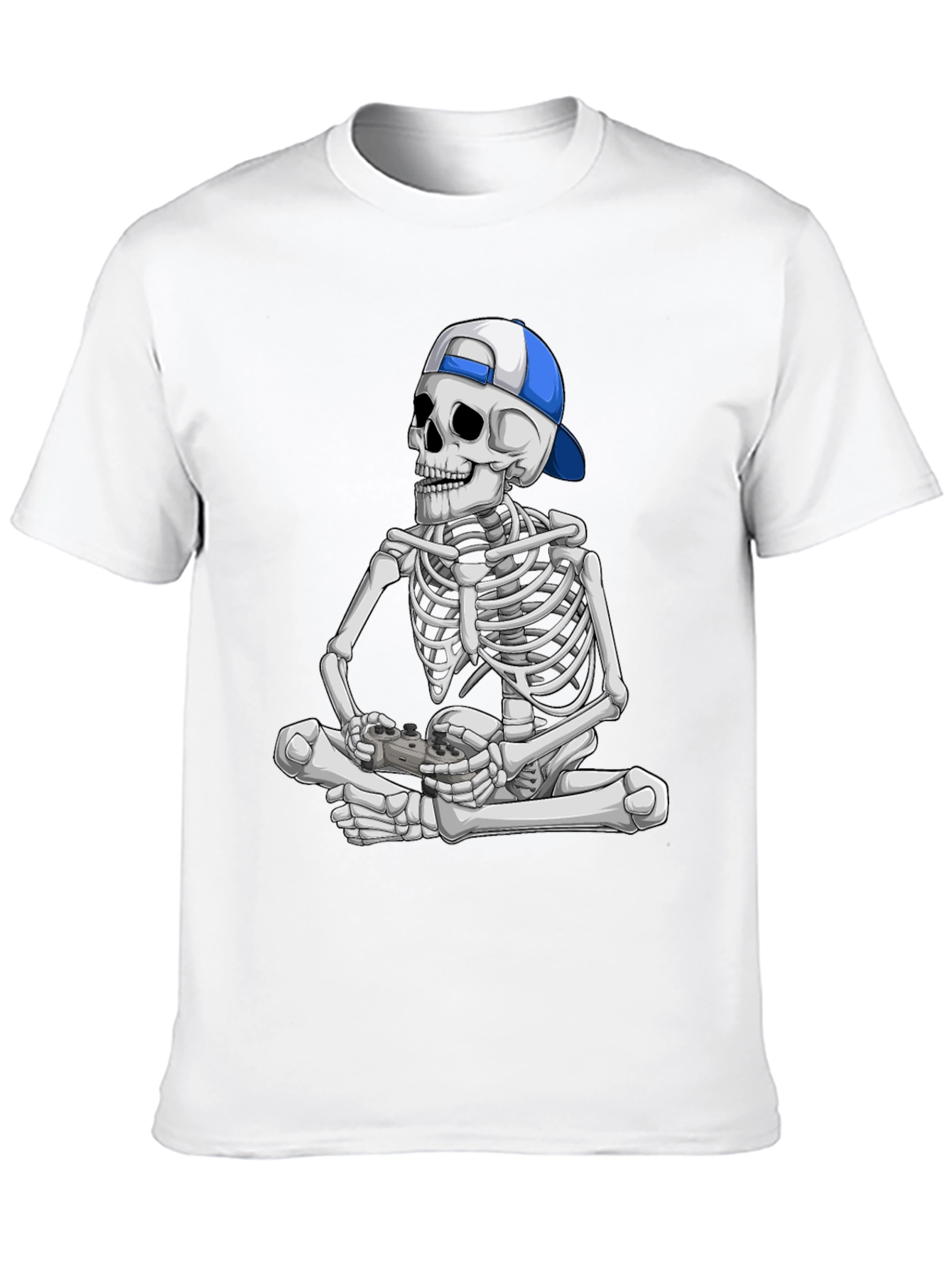 Skeleton Gamer T-Shirt - Cool Graphic Tee