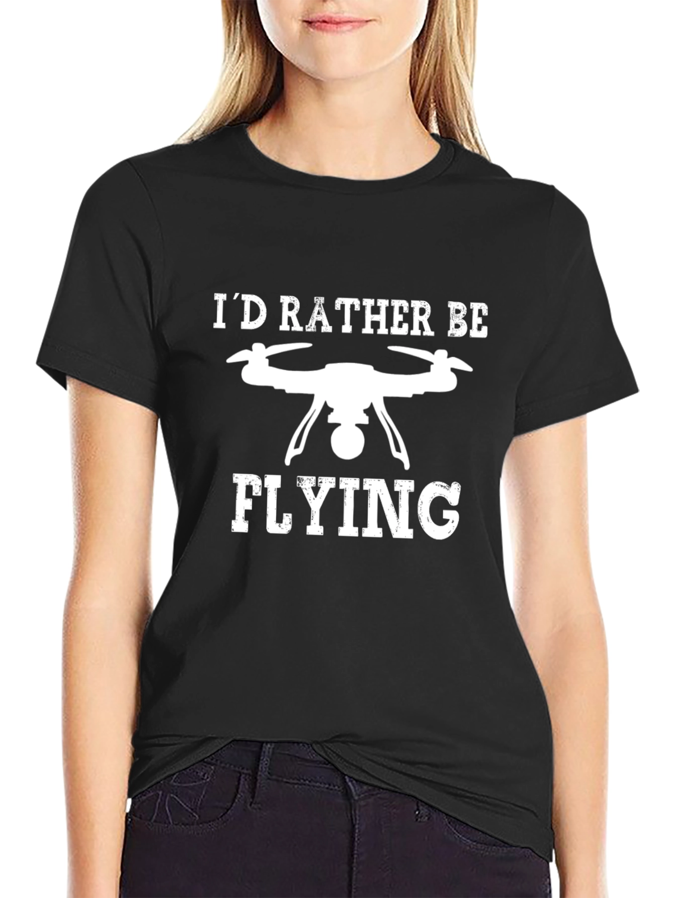 Id Rather Be Flying Drone T-Shirt