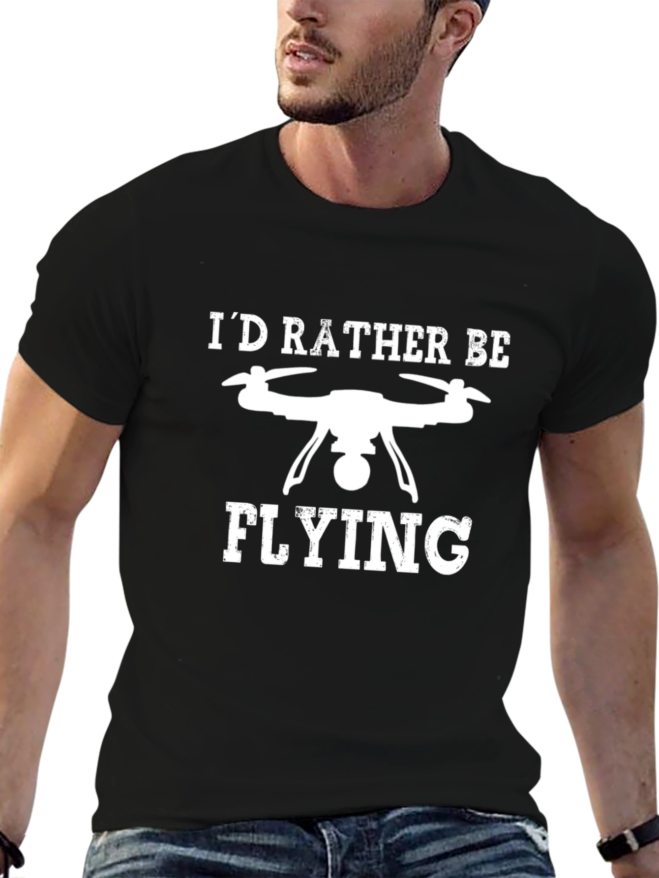 Id Rather Be Flying Drone T-Shirt