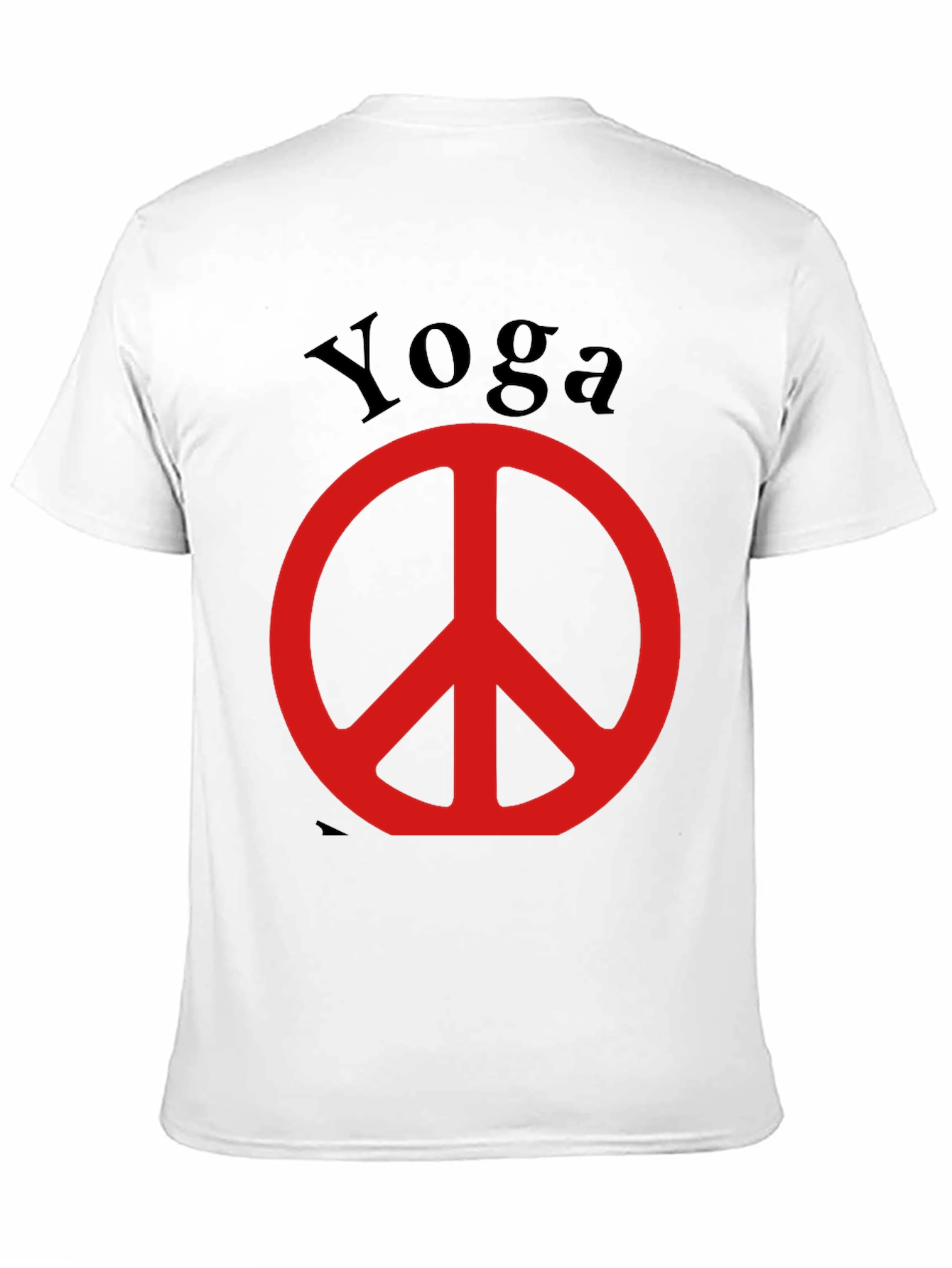 Yoga Peace Sign Black T-Shirt