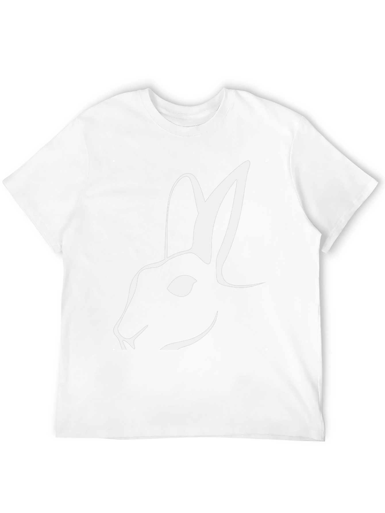 Rabbit Graphic Tee - Stylish Black T-Shirt