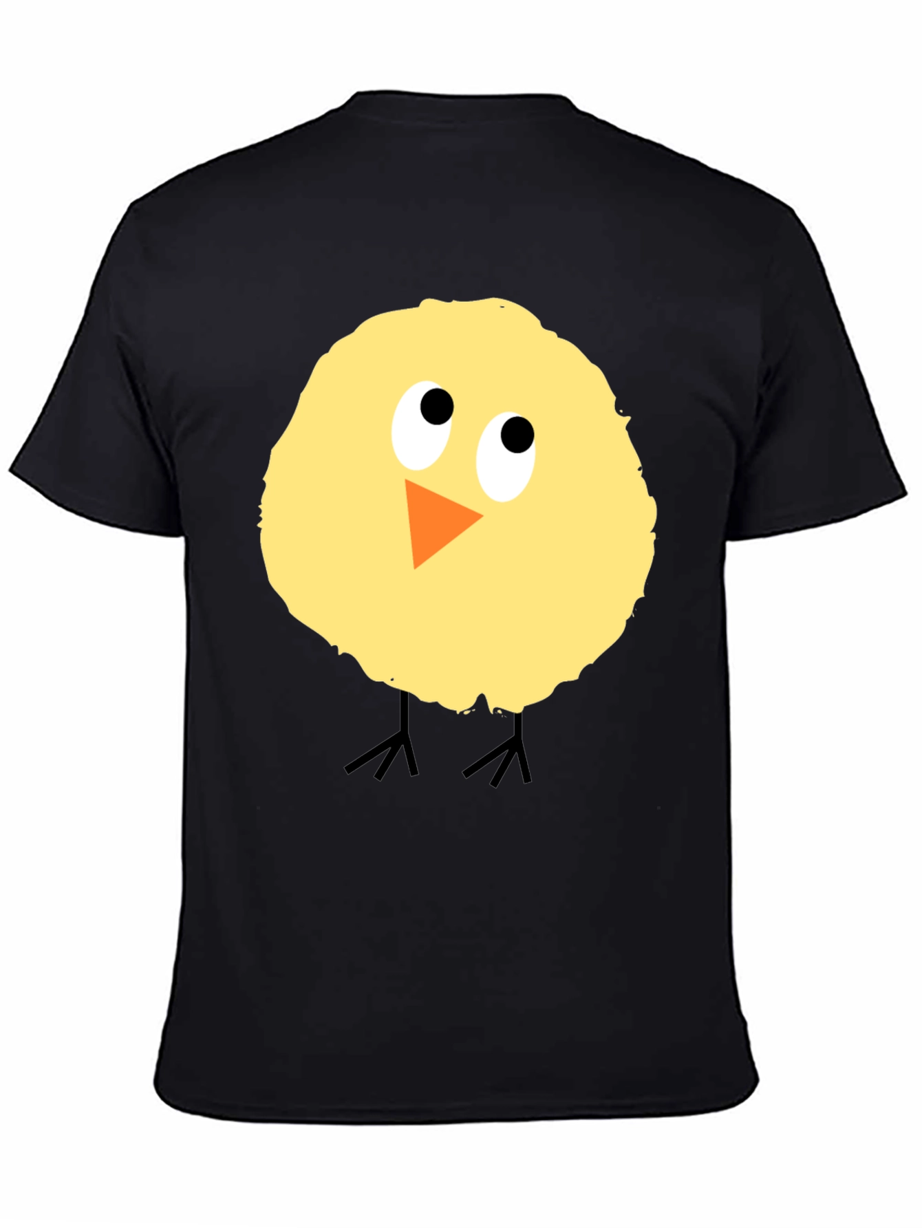 Cute Chick Graphic Black T-Shirt