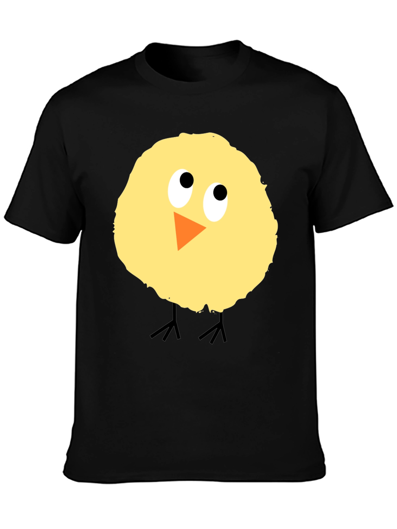 Cute Chick Graphic Black T-Shirt