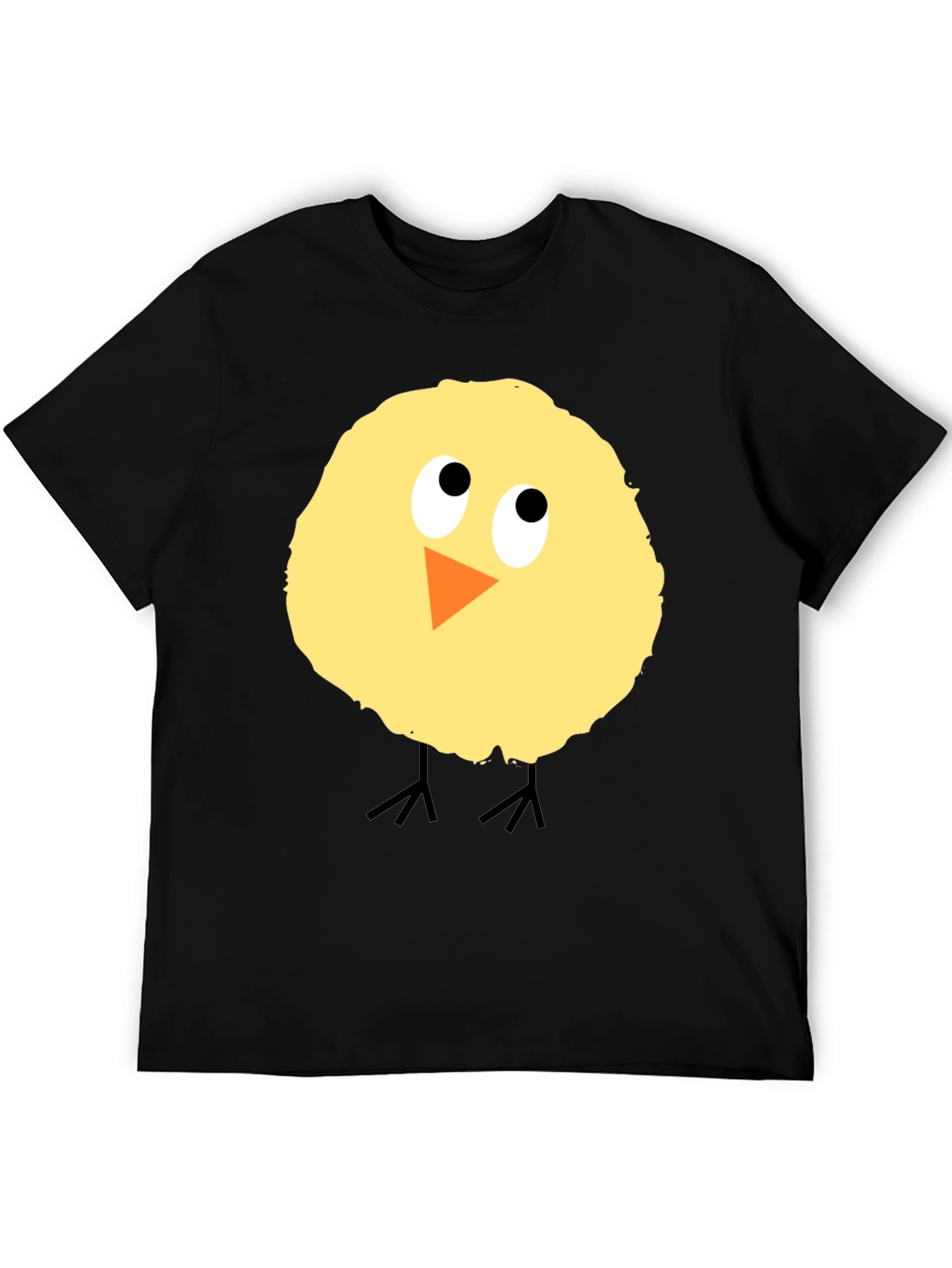Cute Chick Graphic Black T-Shirt