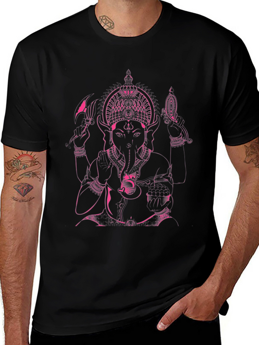 Ganesha Graphic T-Shirt - Black