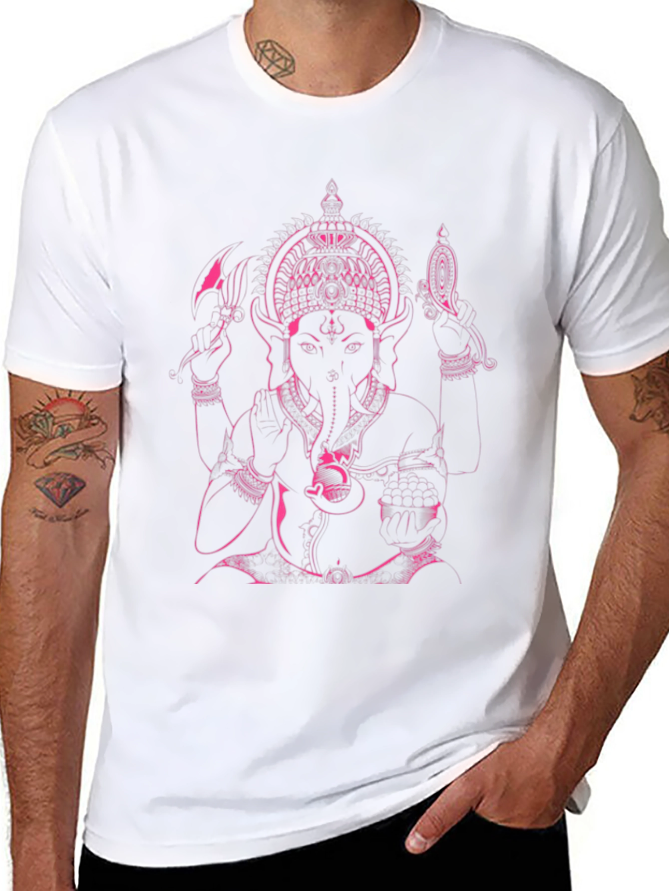 Ganesha Graphic T-Shirt - Black