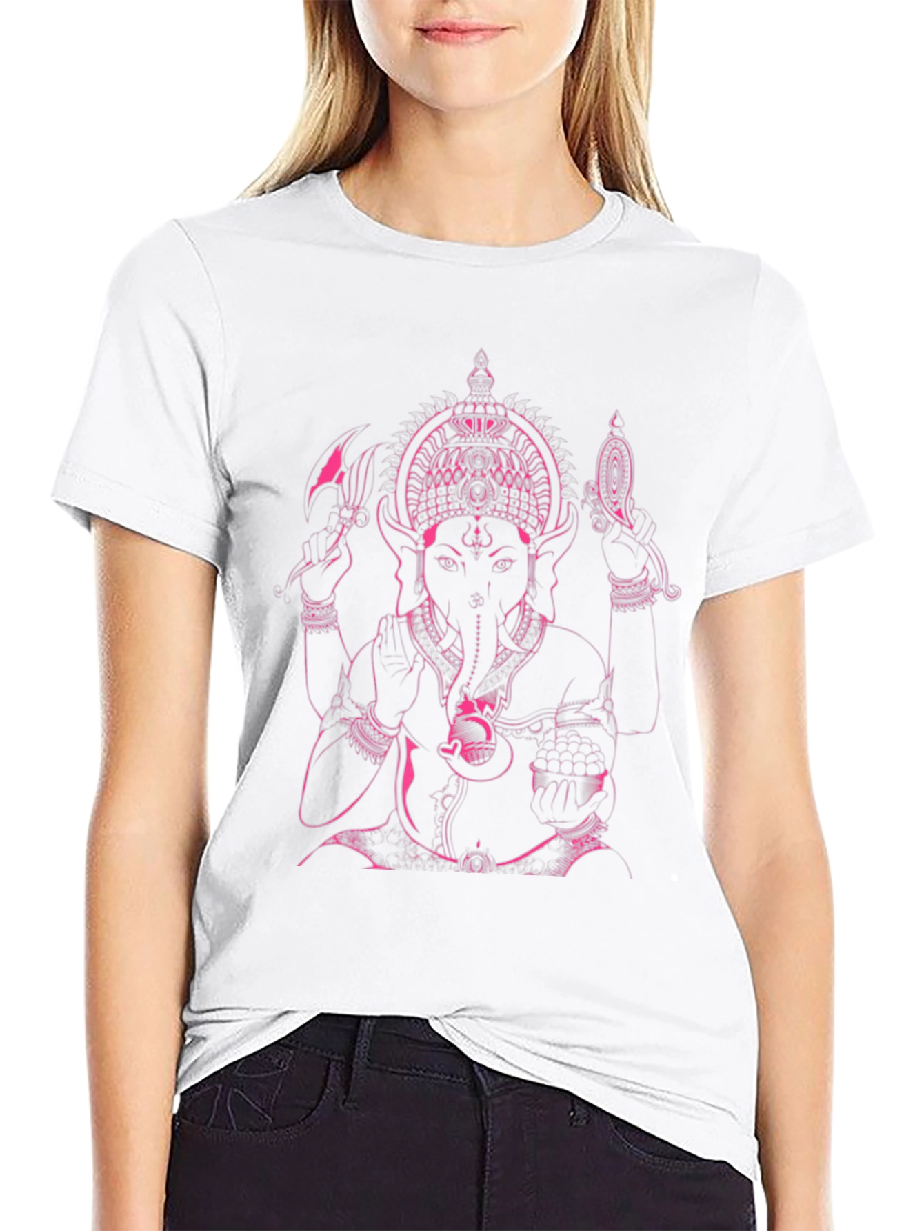 Ganesha Graphic T-Shirt - Black