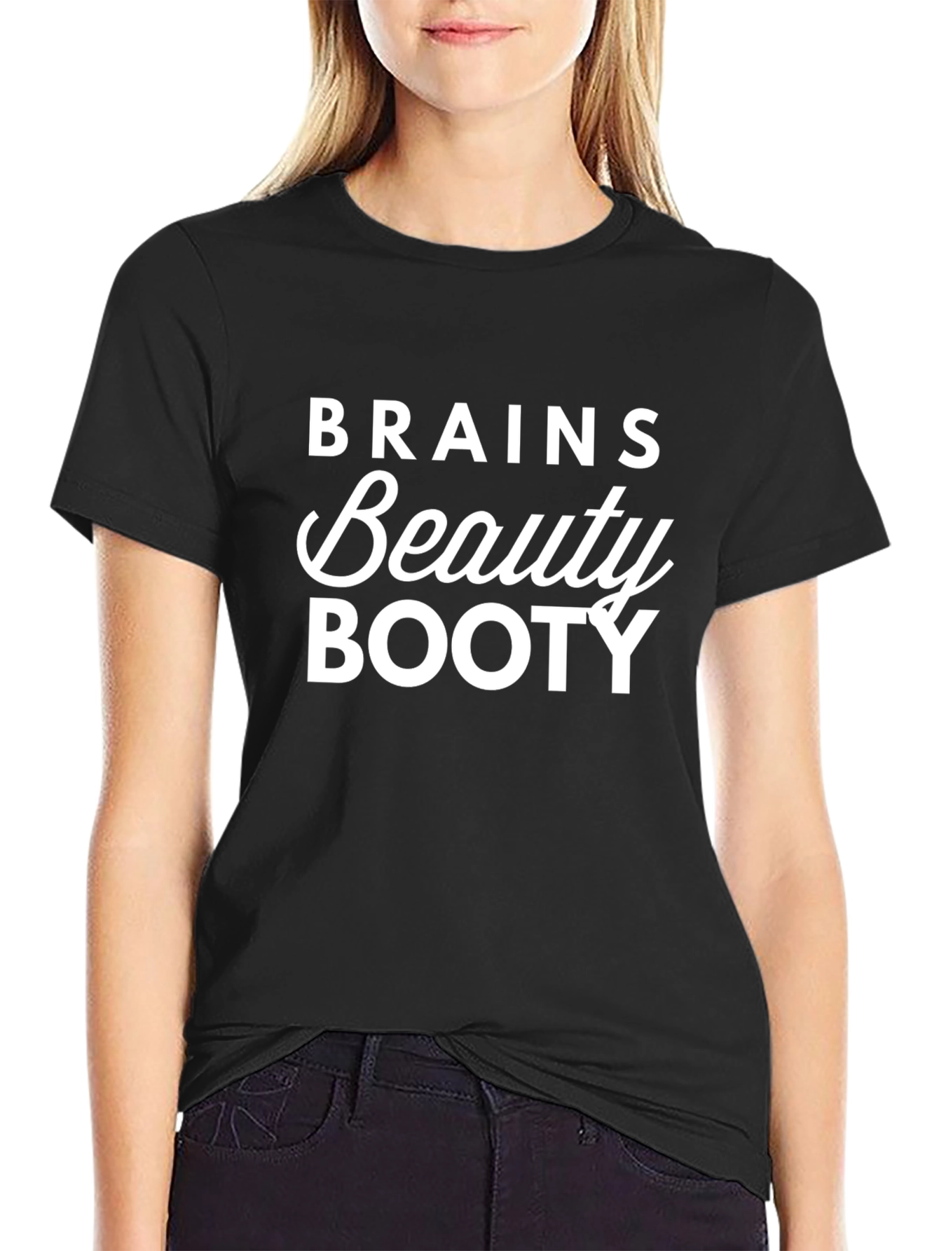 Brains Beauty Booty Graphic Tee