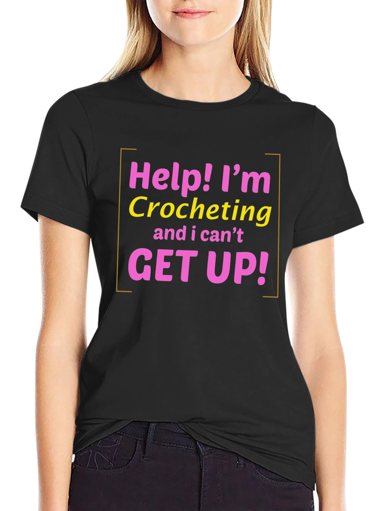 Help! Im Crocheting T-Shirt - Funny Crochet Gift