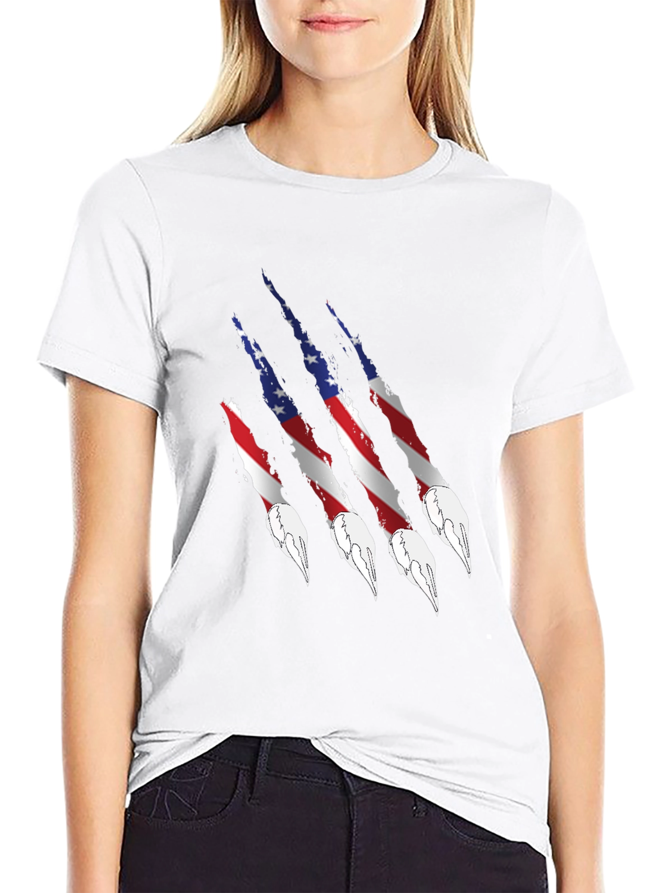 American Flag Claw T-Shirt