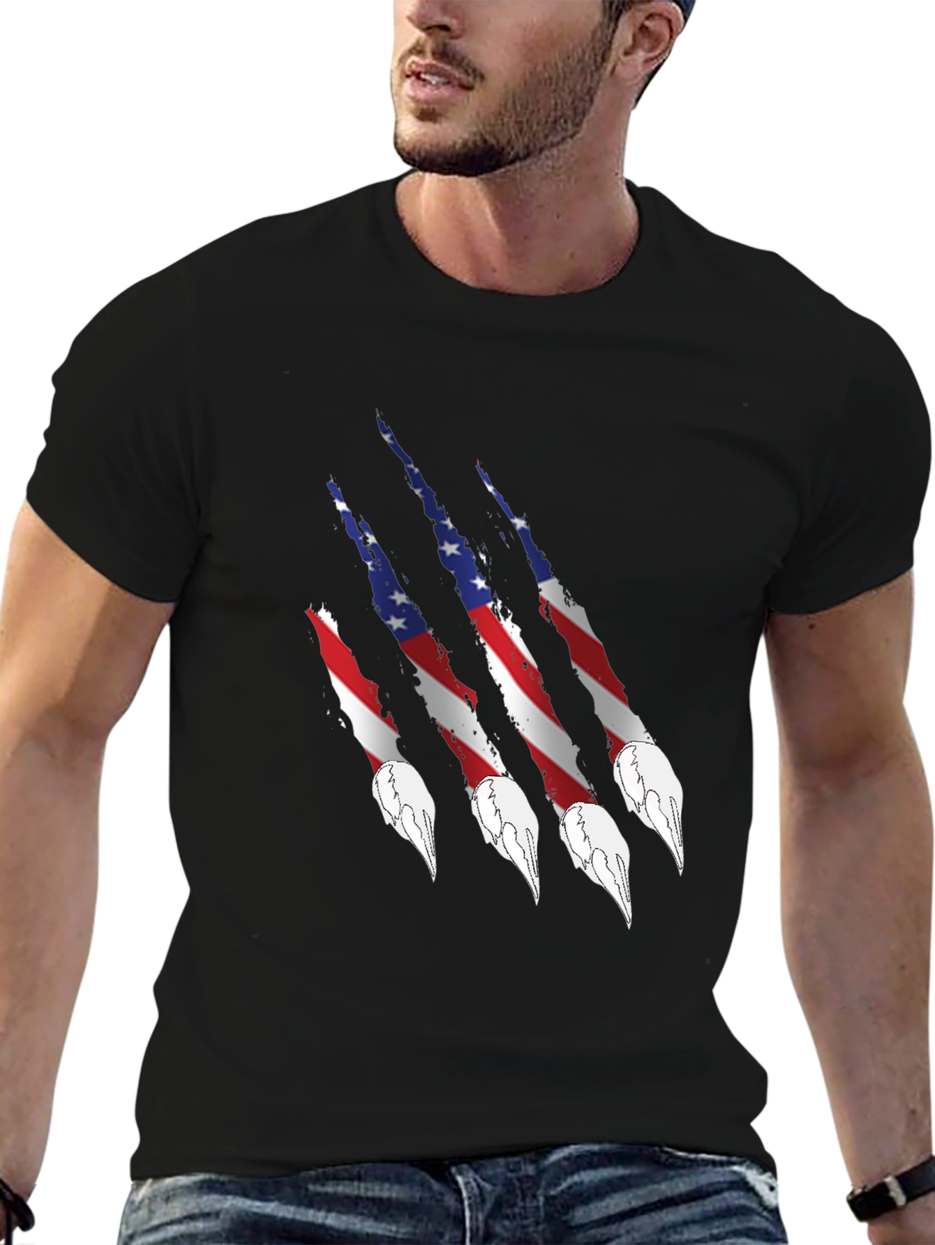 American Flag Claw T-Shirt