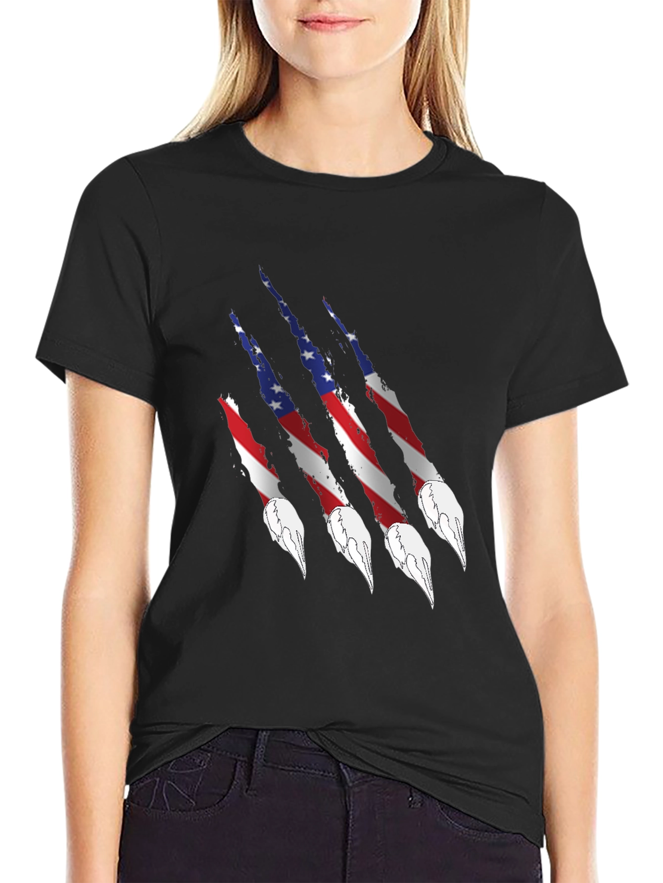 American Flag Claw T-Shirt