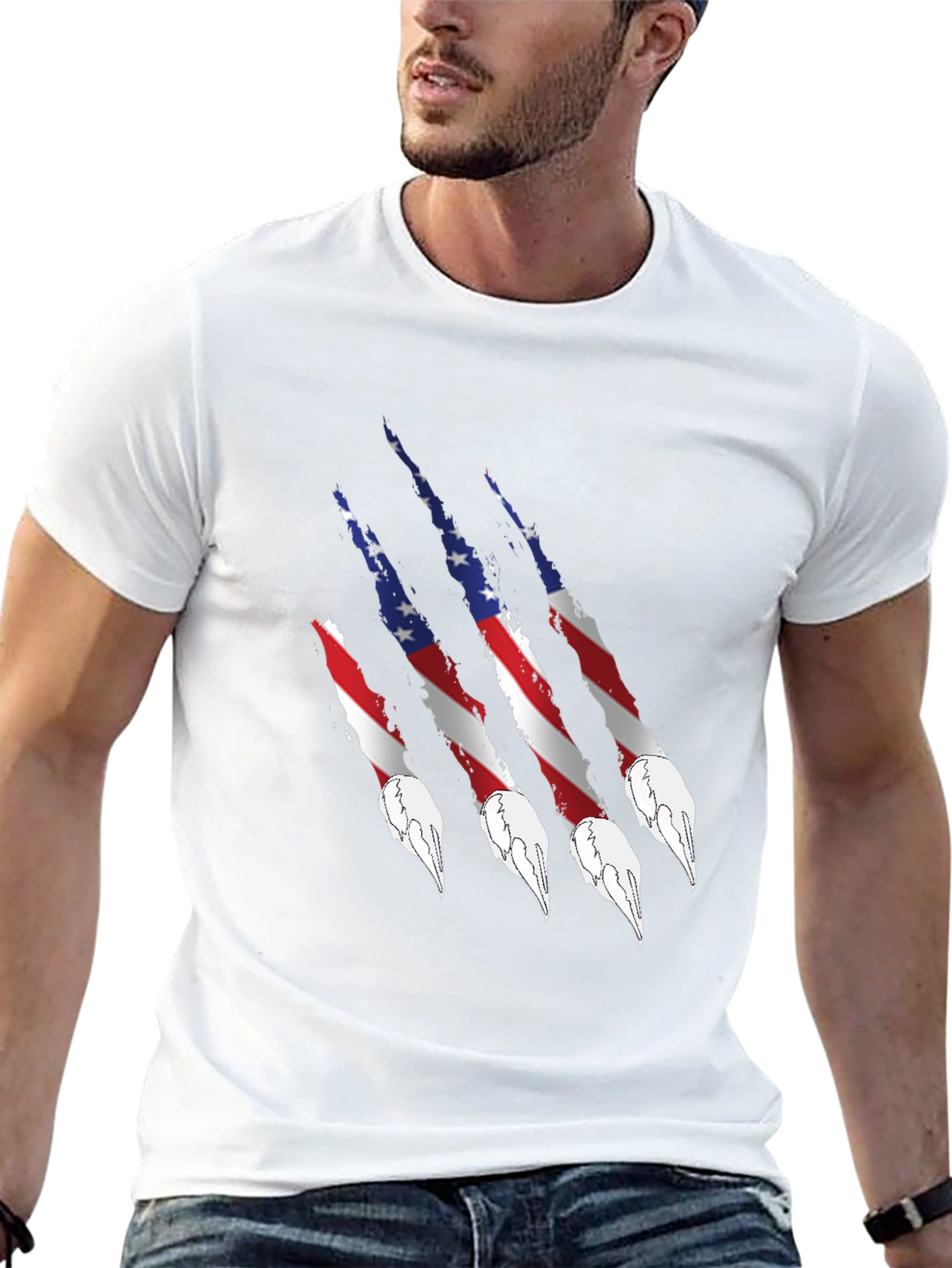 American Flag Claw T-Shirt
