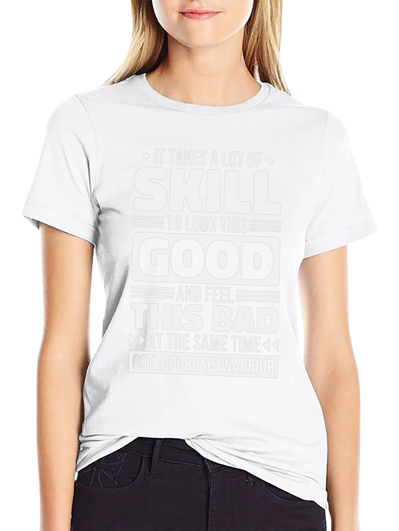 Osteoporosis Warrior T-Shirt - Funny Skill Shirt