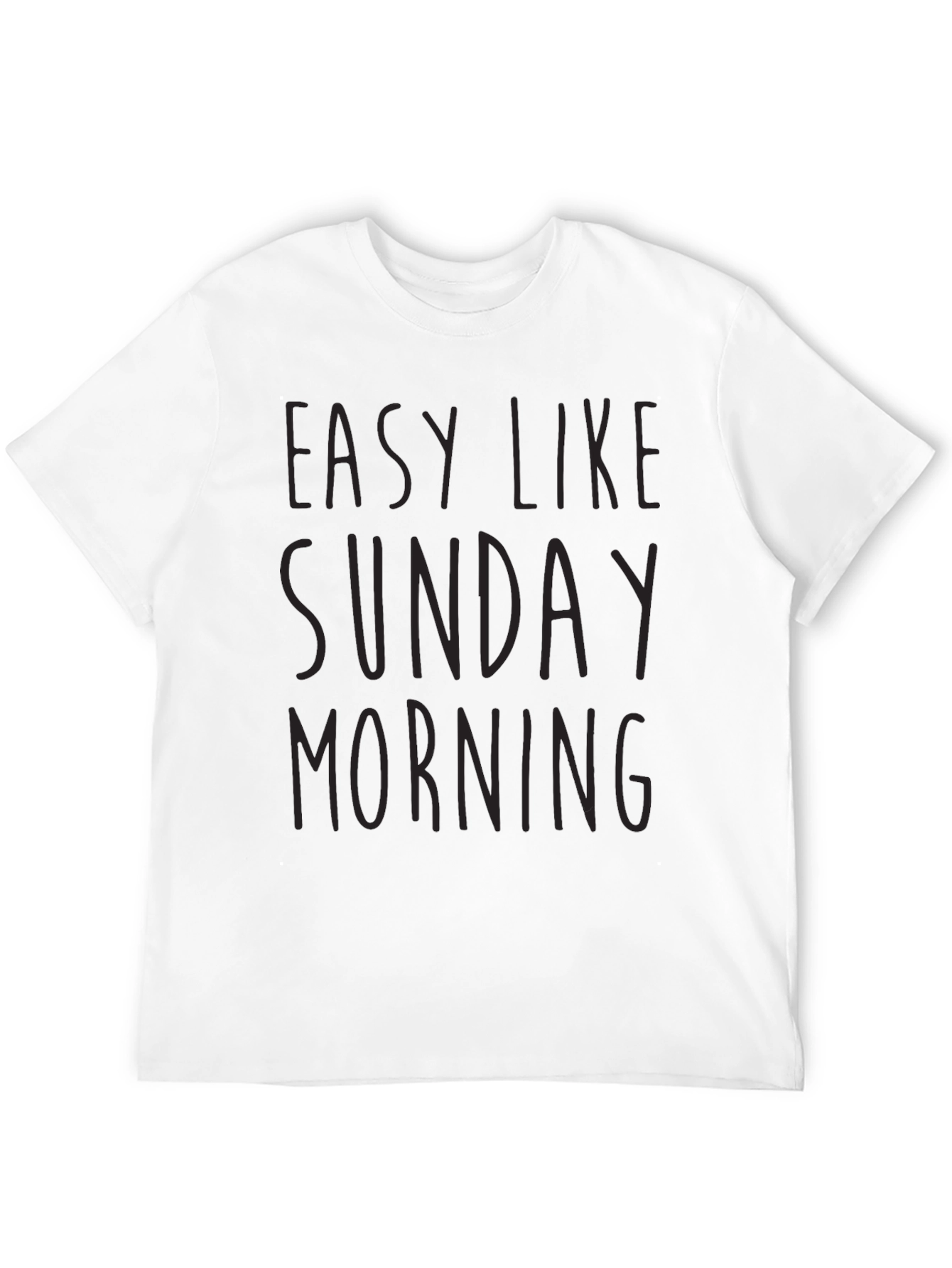 Easy Like Sunday Morning Black T-Shirt