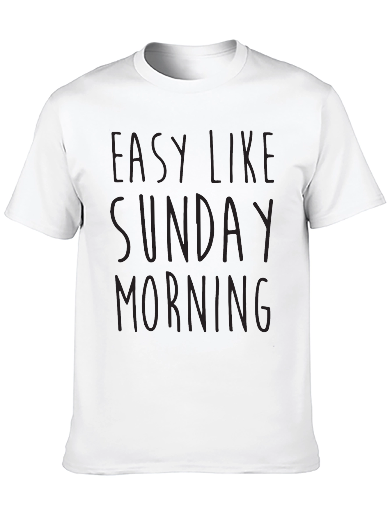 Easy Like Sunday Morning Black T-Shirt
