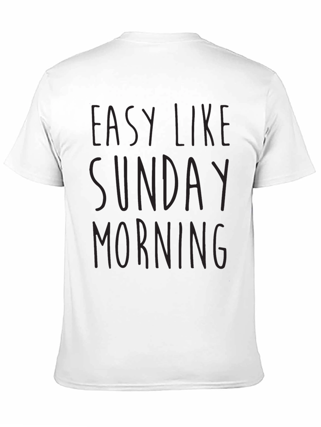 Easy Like Sunday Morning Black T-Shirt