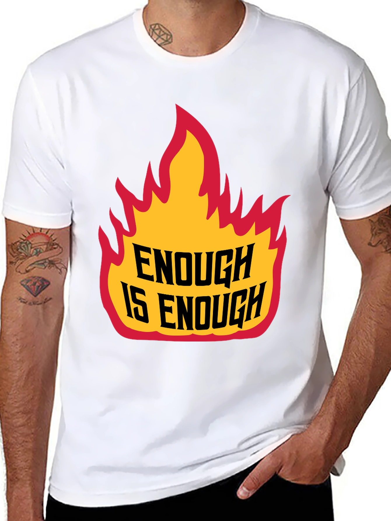 Enough is Enough Graphic Tee - Bold Statement Shirt
