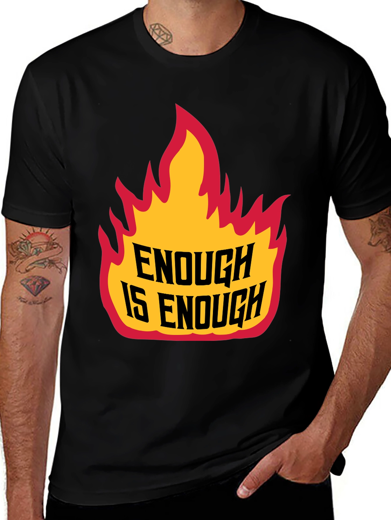 Enough is Enough Graphic Tee - Bold Statement Shirt