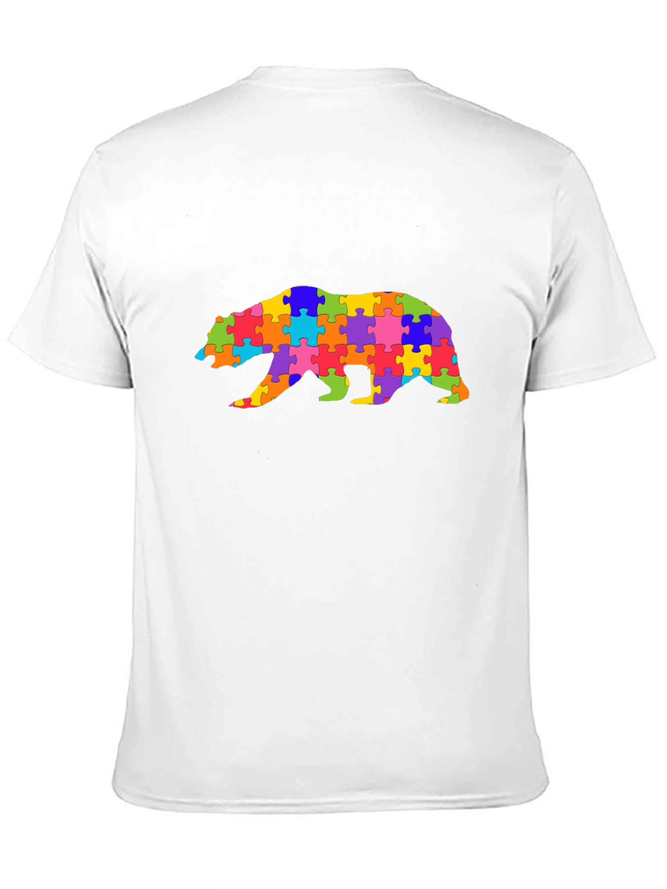 Autism Awareness Puzzle Bear Graphic Tee