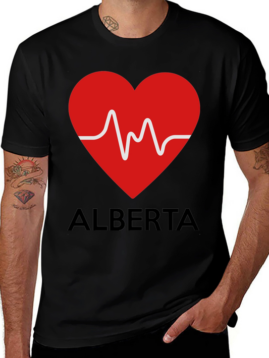 Alberta Love Heartbeat Graphic T-Shirt
