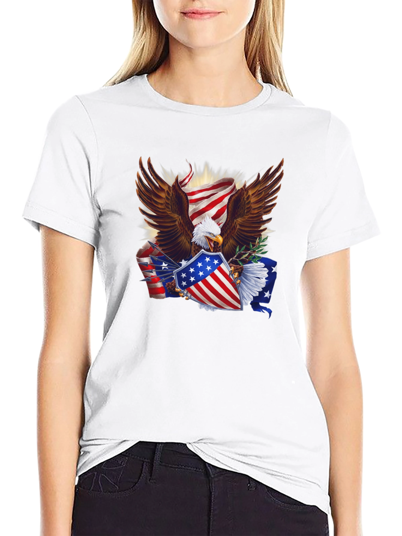 American Eagle Flag Graphic Tee